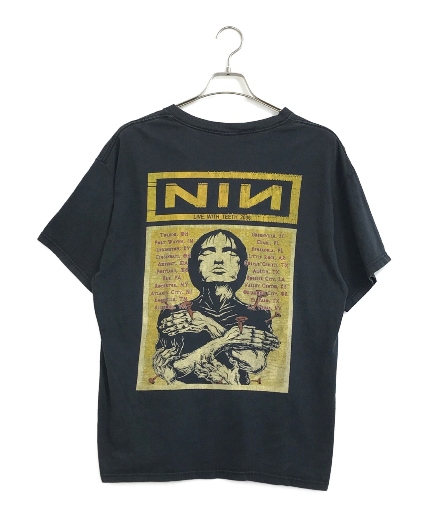 バンドTシャツ (バンドTシャツ) [古着]Nine Inch Nails バンドTシャツ ブラック サイズ:タグ切れ