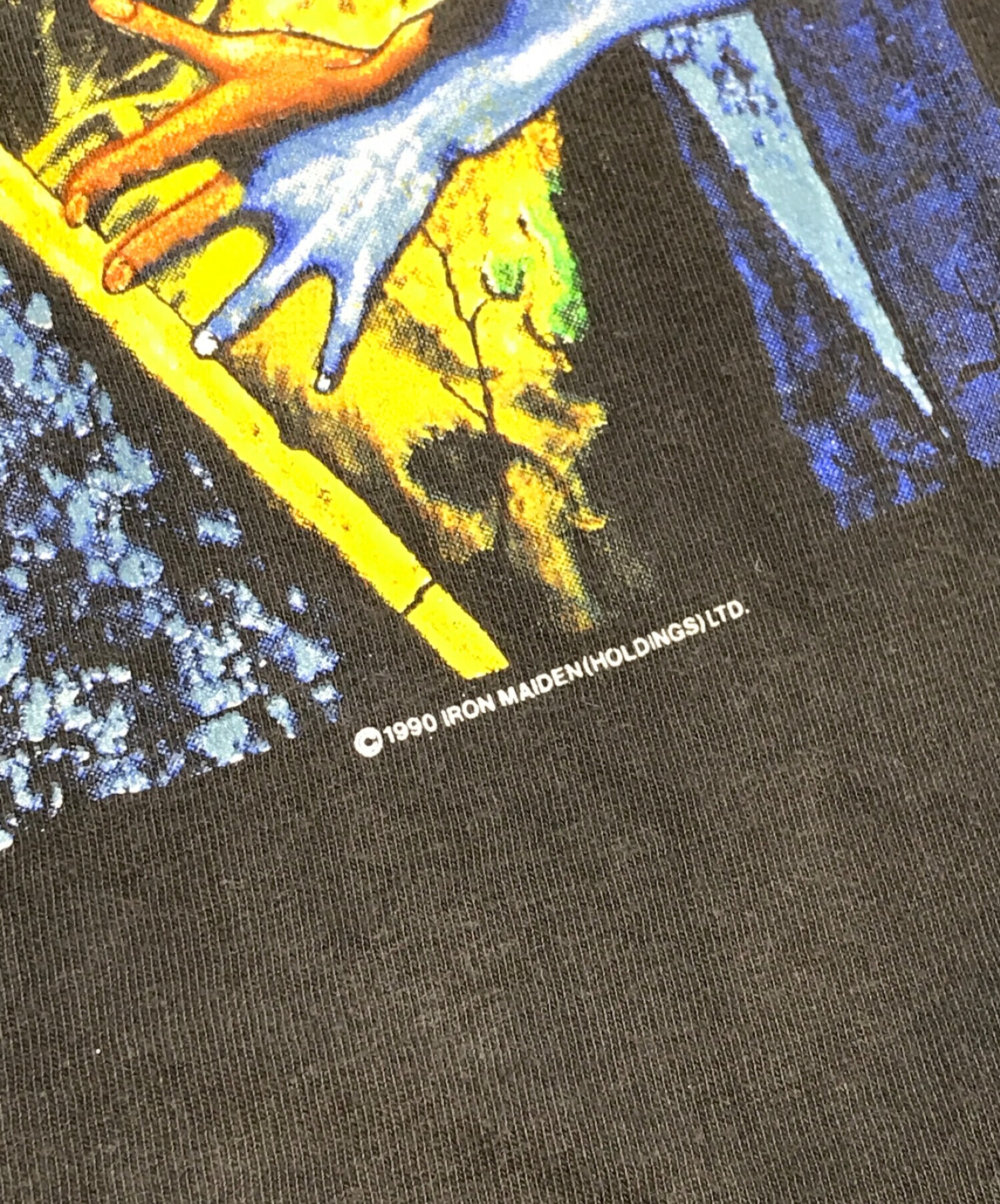 バンドTシャツ (バンドTシャツ) [古着]IRON MAIDEN 90sバンドTシャツ ブラック サイズ:L