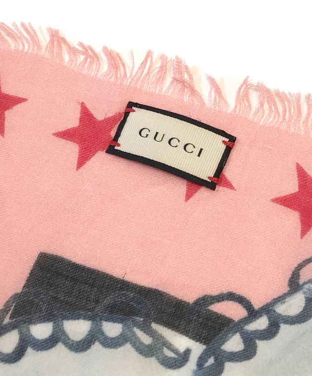 中古・古着通販】GUCCI (グッチ) カシミヤシルク混大判ストール マルチ