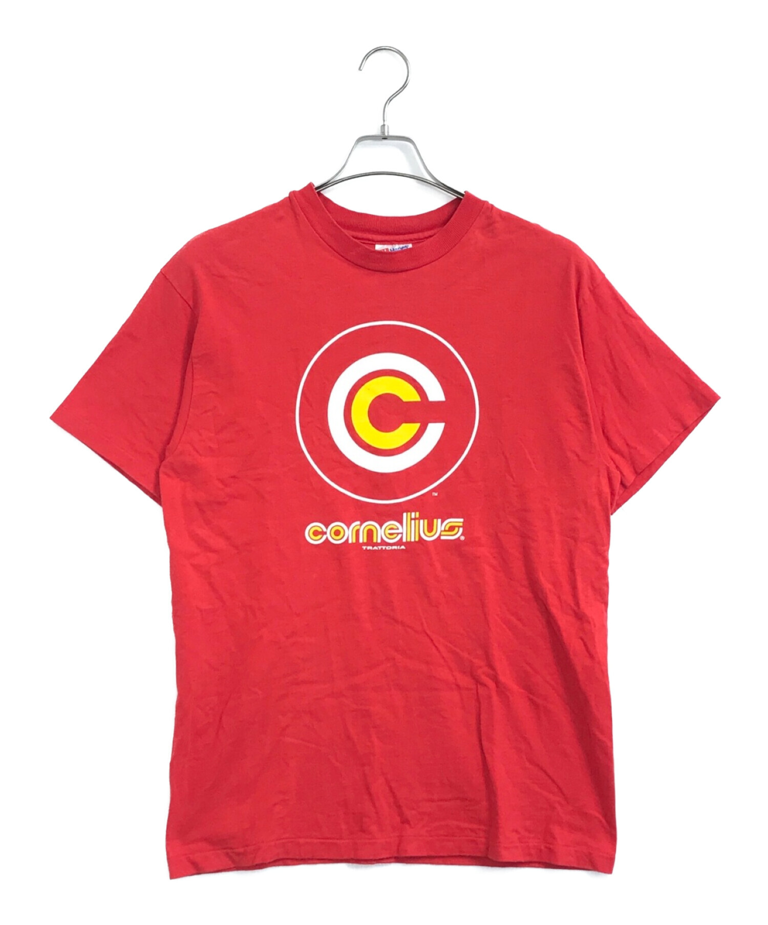 バンドTシャツ (バンドTシャツ) [古着]Cornelius 90sジャパニーズバンドTEE レッド サイズ:M