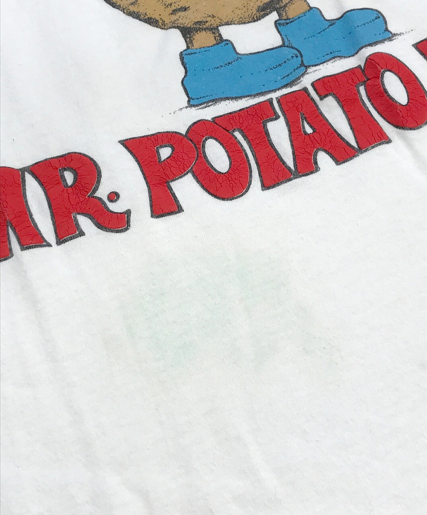 MR.POTATO HEAD (ミスター・ポテトヘッド) [古着]アニメTEE ホワイト サイズ:L