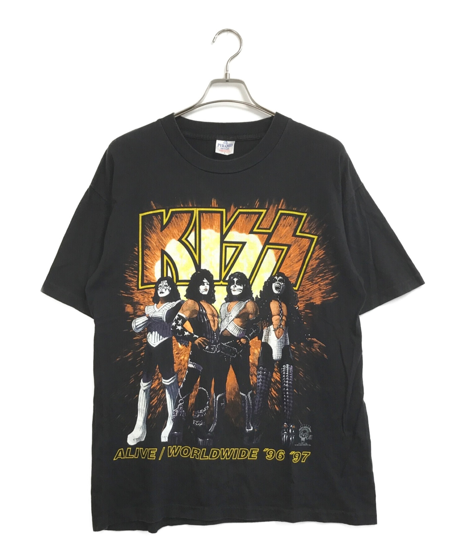 バンドTシャツ (バンドTシャツ) [古着]THE KISS バンドTシャツ ブラック サイズ:L