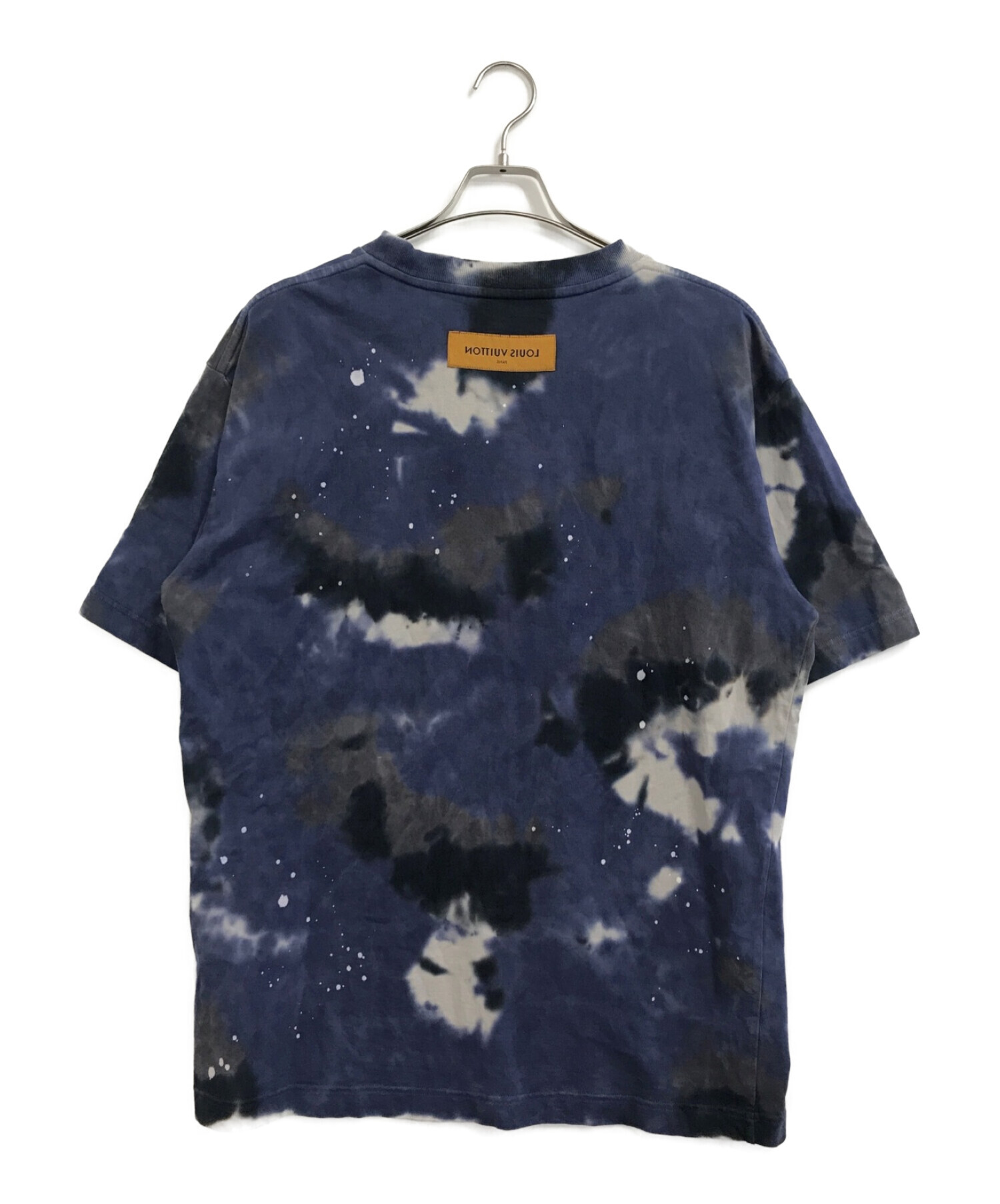 LOUIS VUITTON (ルイ ヴィトン) バックロゴタグデザインTシャツ ネイビー サイズ:L