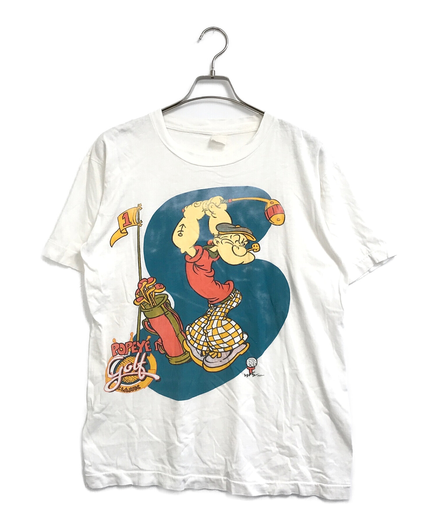 POPEYE (ポパイ) [古着]アニメTEE ホワイト サイズ:タグ劣化の為不明