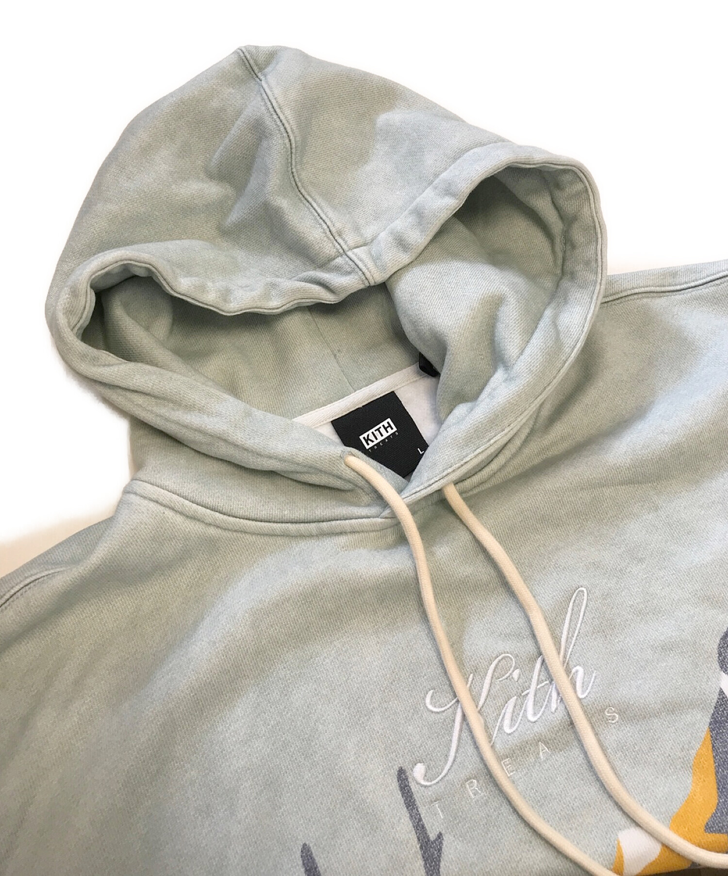 KITH TREATS (キストリーツ) CAMPFIRE HOODIE SUMMIT グリーン サイズ:L