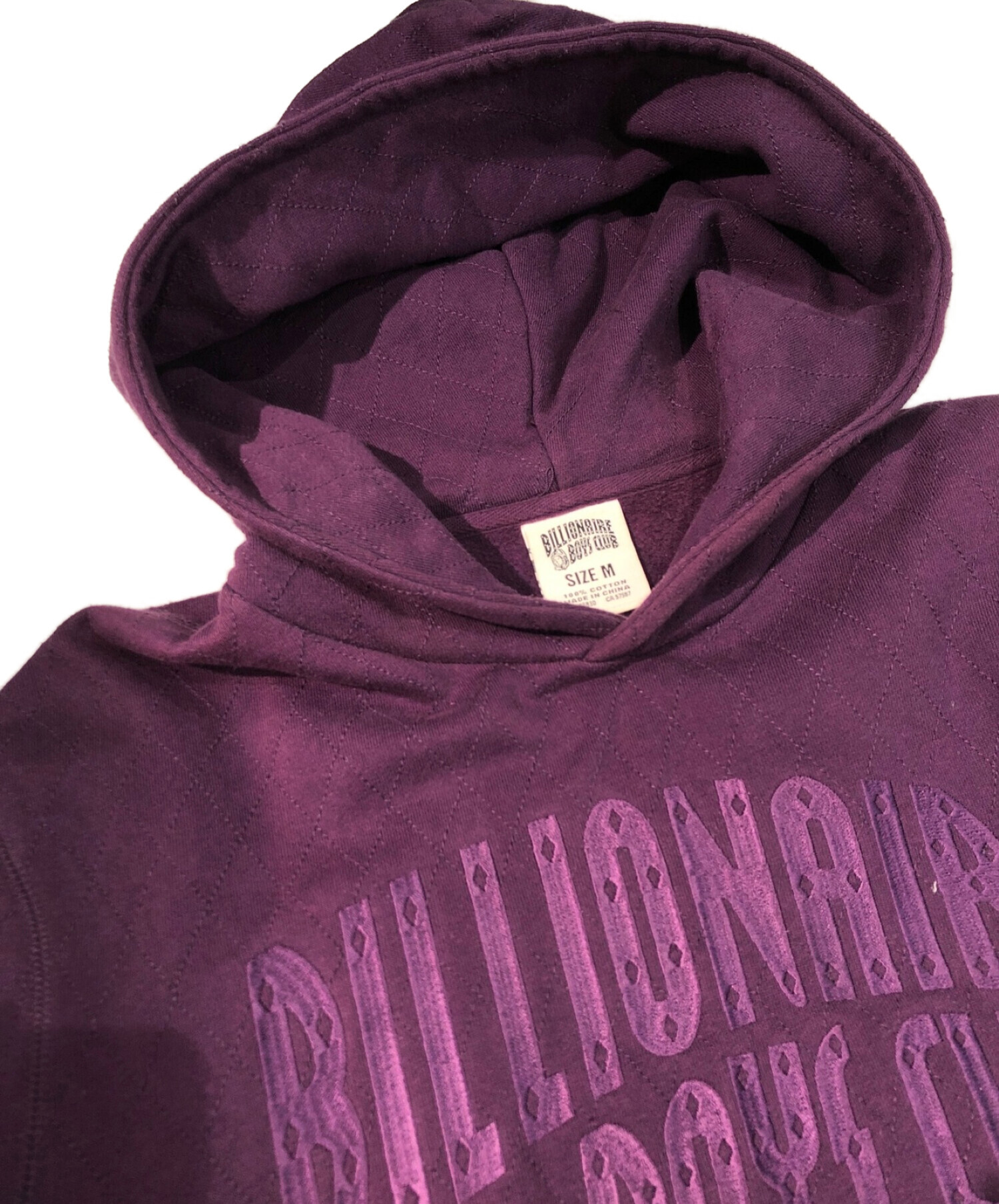 BILLIONAIRE BOYS CLUB (ビリオネアボーイズクラブ) ロゴパーカー パープル サイズ:M