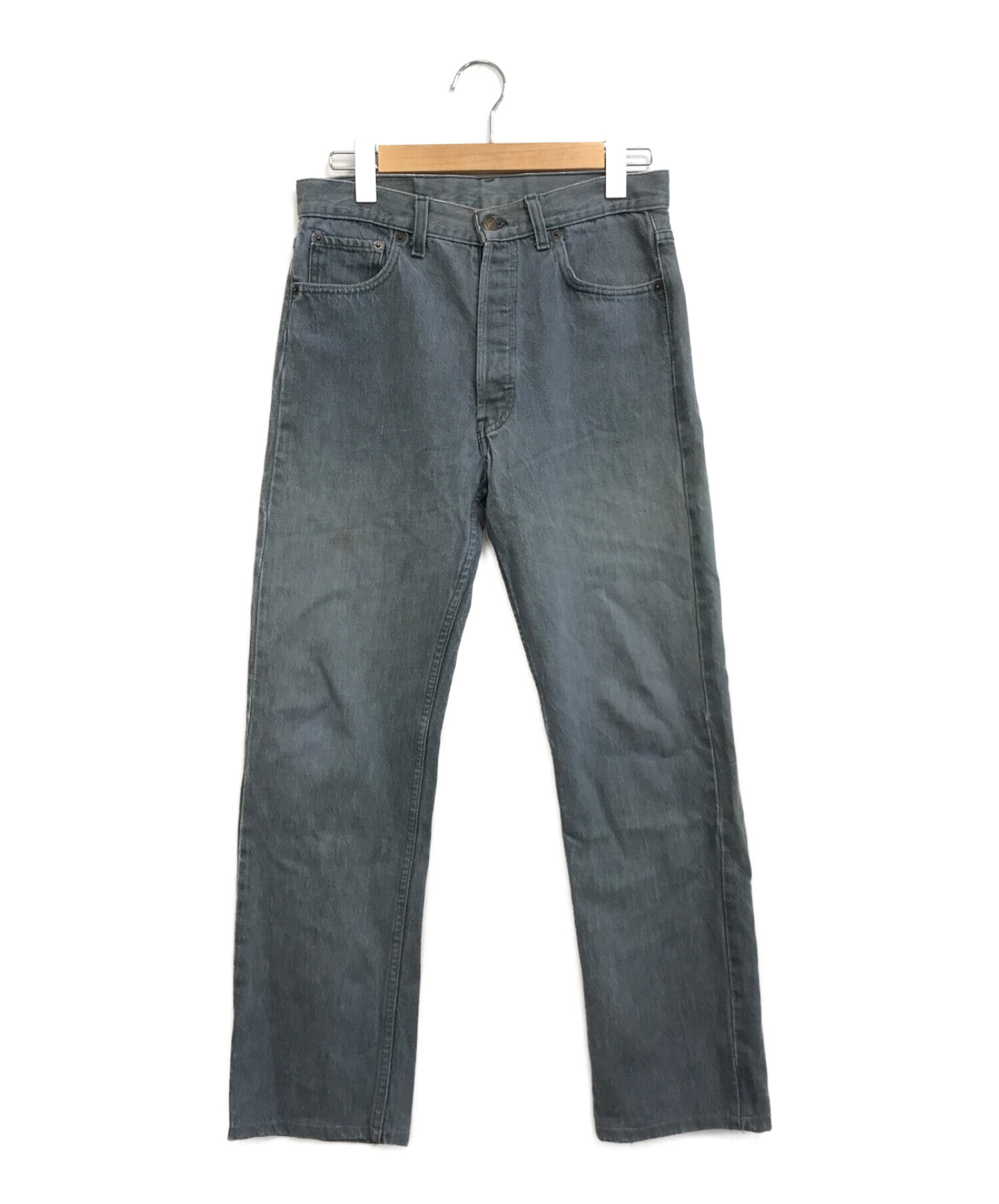 中古・古着通販】LEVI'S (リーバイス) 先染めブラックデニムパンツ