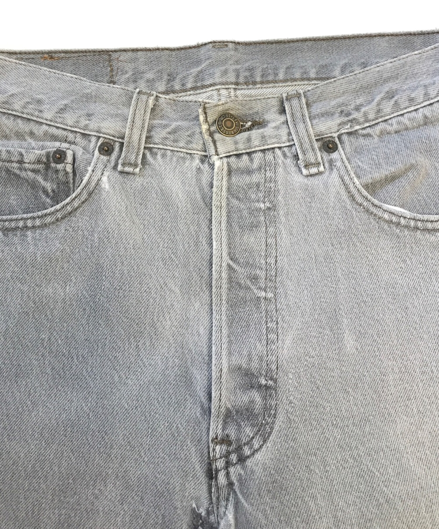 中古・古着通販】LEVI'S (リーバイス) 先染めブラックデニム グレー