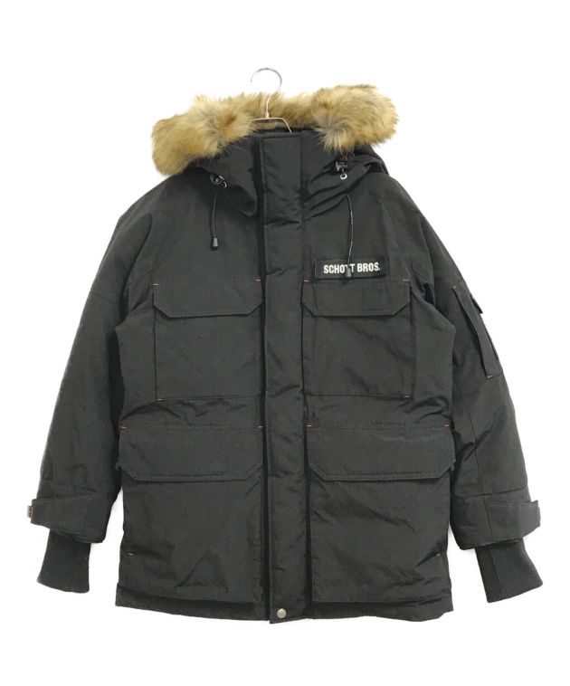 中古・古着通販】Schott (ショット) EXPLORATION DOWN PARKA ブラック サイズ:M｜ブランド・古着通販  トレファク公式【TREFAC FASHION】スマホサイト