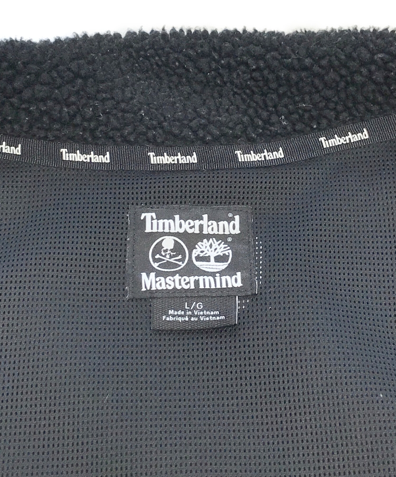 Timberland×MASTERNIMD (ティンバーランド マスターマインド) フリースジャケット ブラック サイズ:L