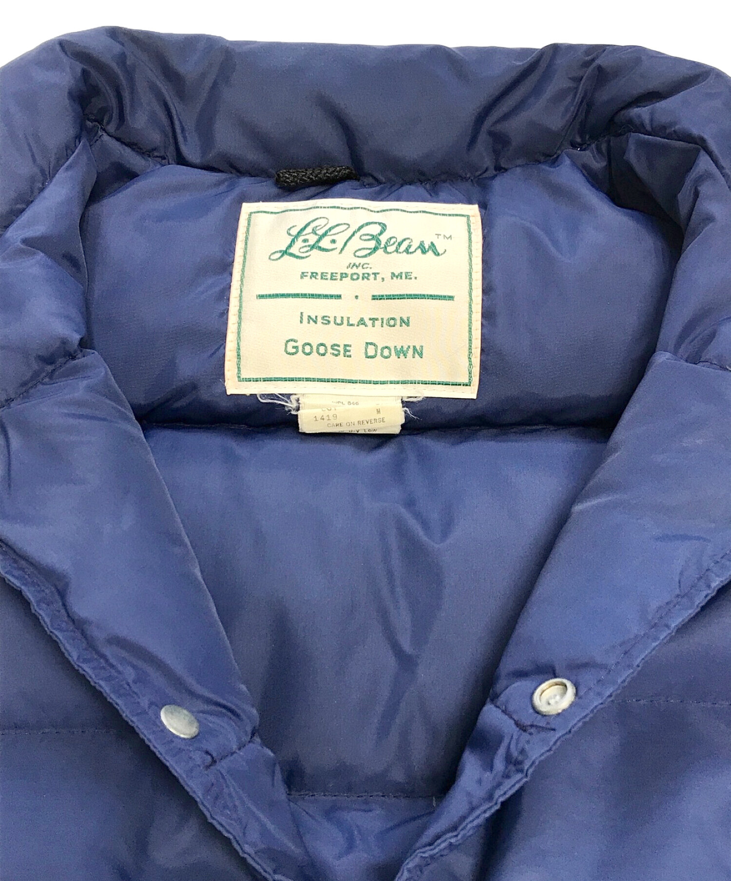 L.L.Bean (エルエルビーン) [古着]ダウンベスト ネイビー サイズ:M