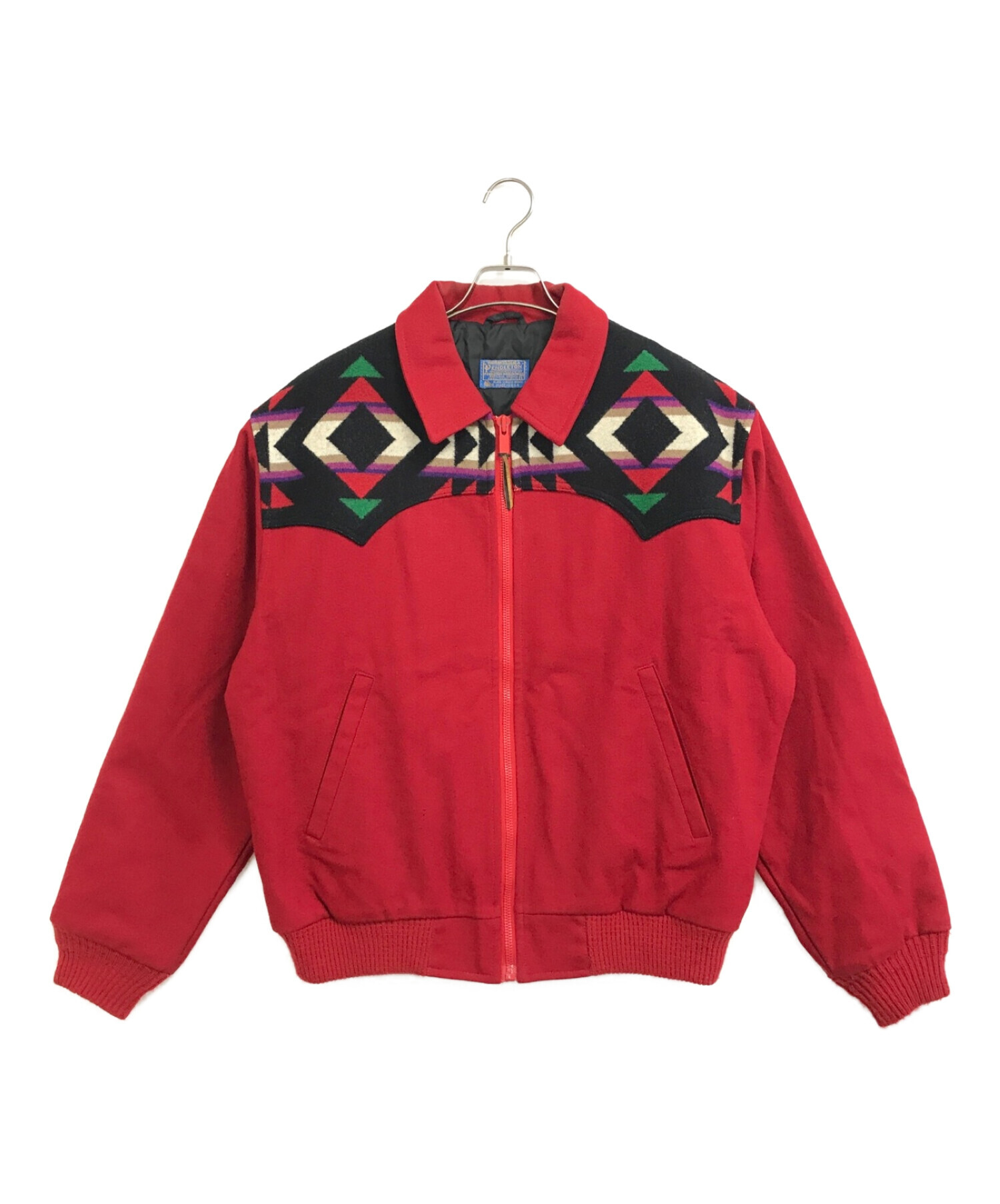 PENDLETON (ペンドルトン) [古着]ネイティブ柄ウールジャケット レッド サイズ:L