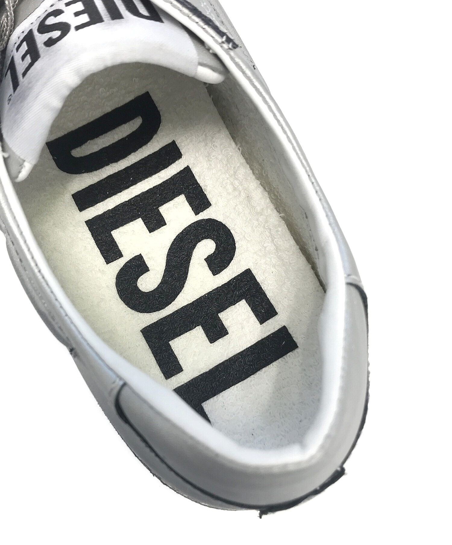 DIESEL (ディーゼル) ローカットスニーカー シルバー サイズ:USA9/EUR42/27cm 未使用品