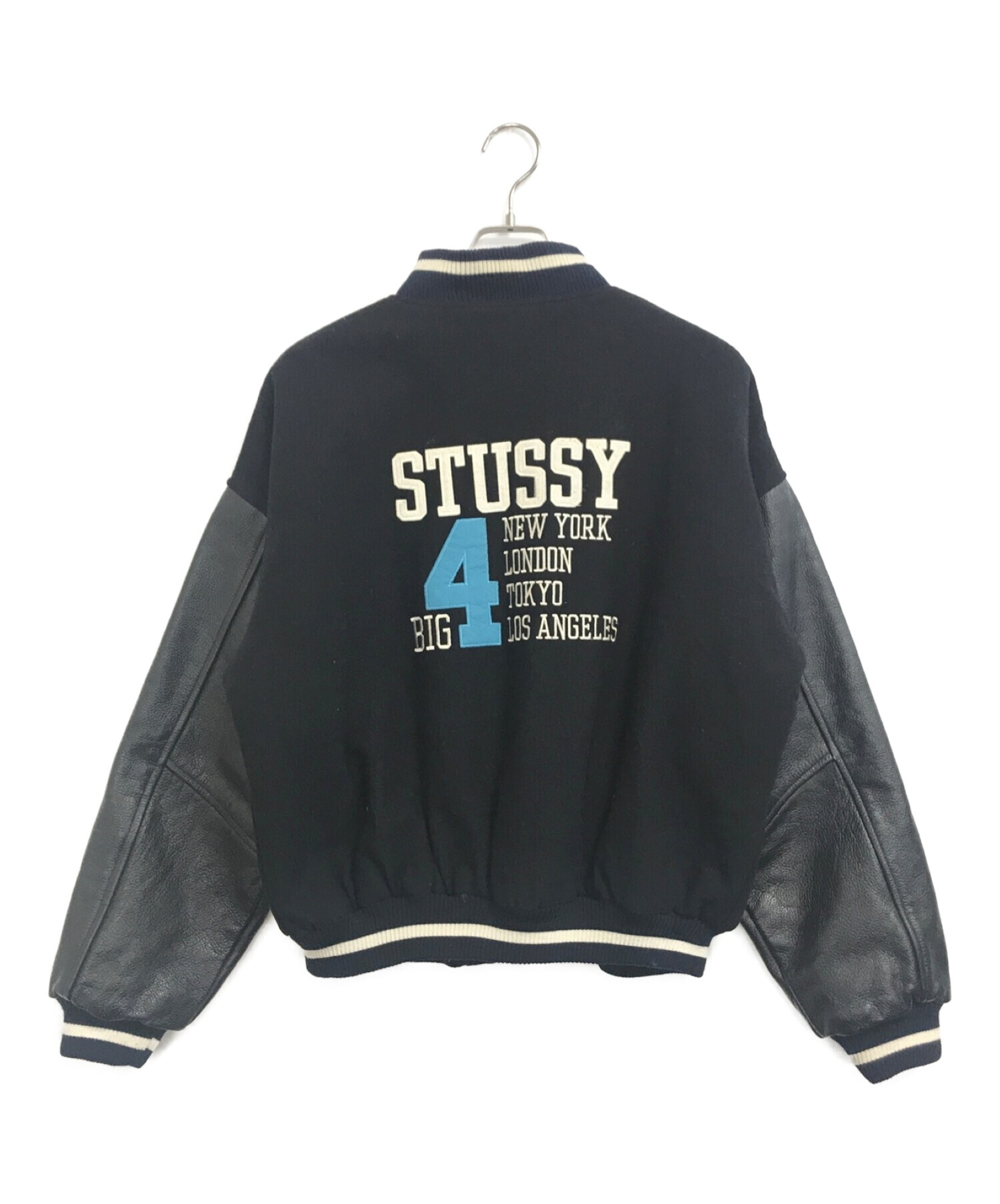 stussy (ステューシー) BIG4スタジャン ブラック サイズ:L