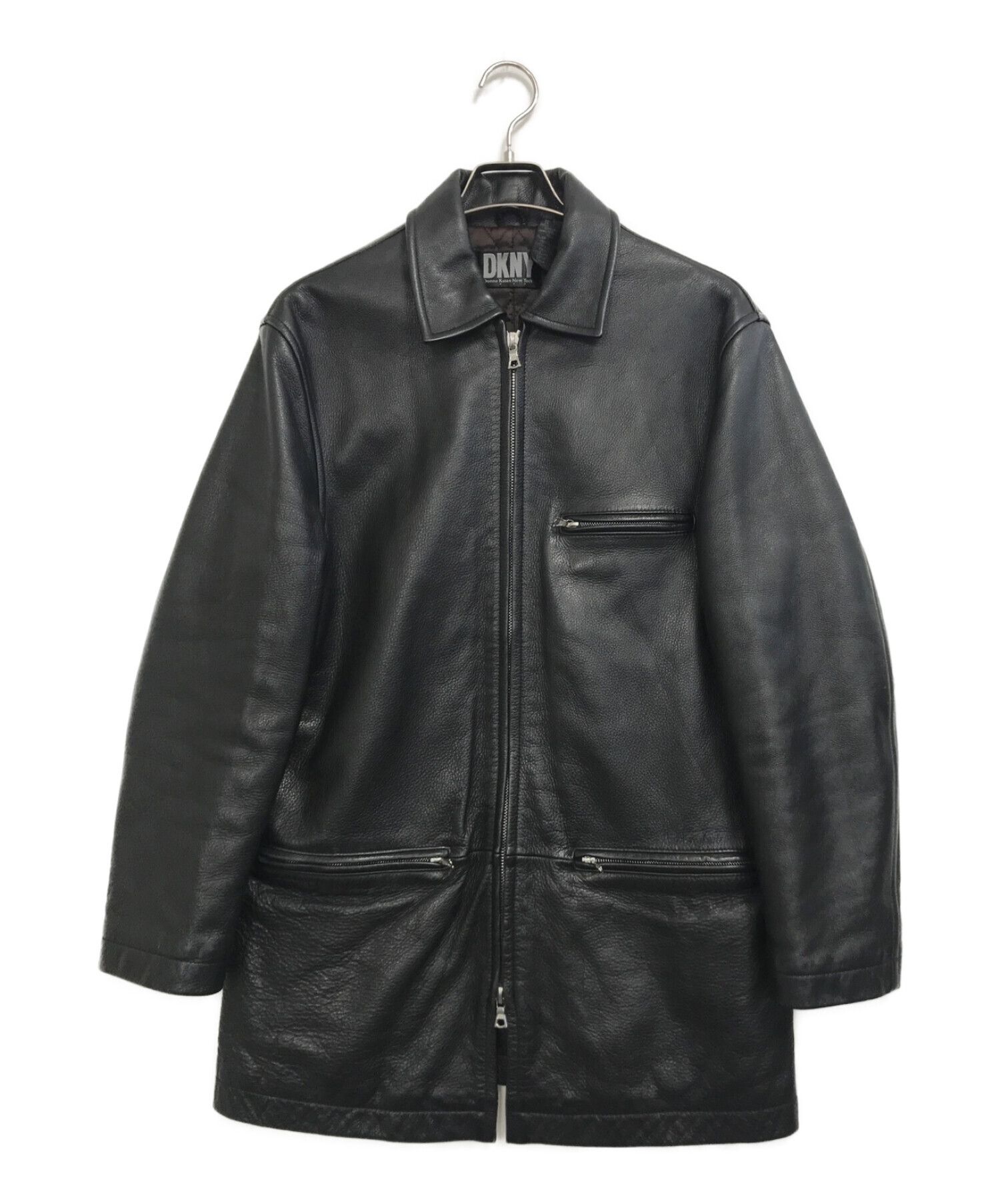 DKNY leather car coat | camillevieraservices.com