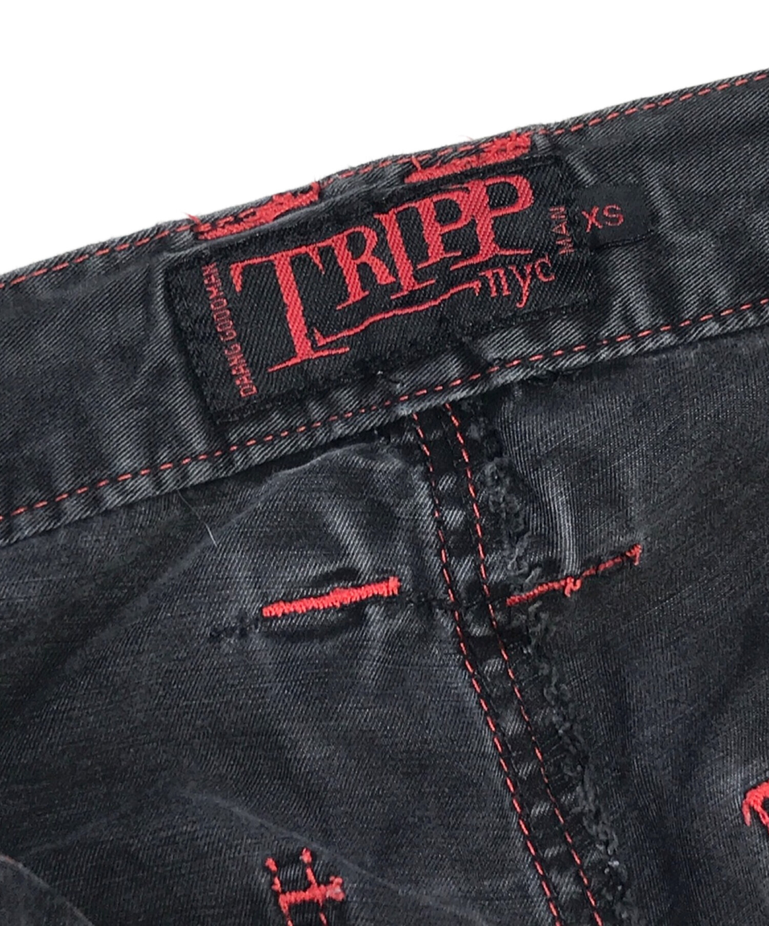 TRIPP NYC (トリップニューヨークシティー) ボンテージフレアパンツ ブラック サイズ:XS