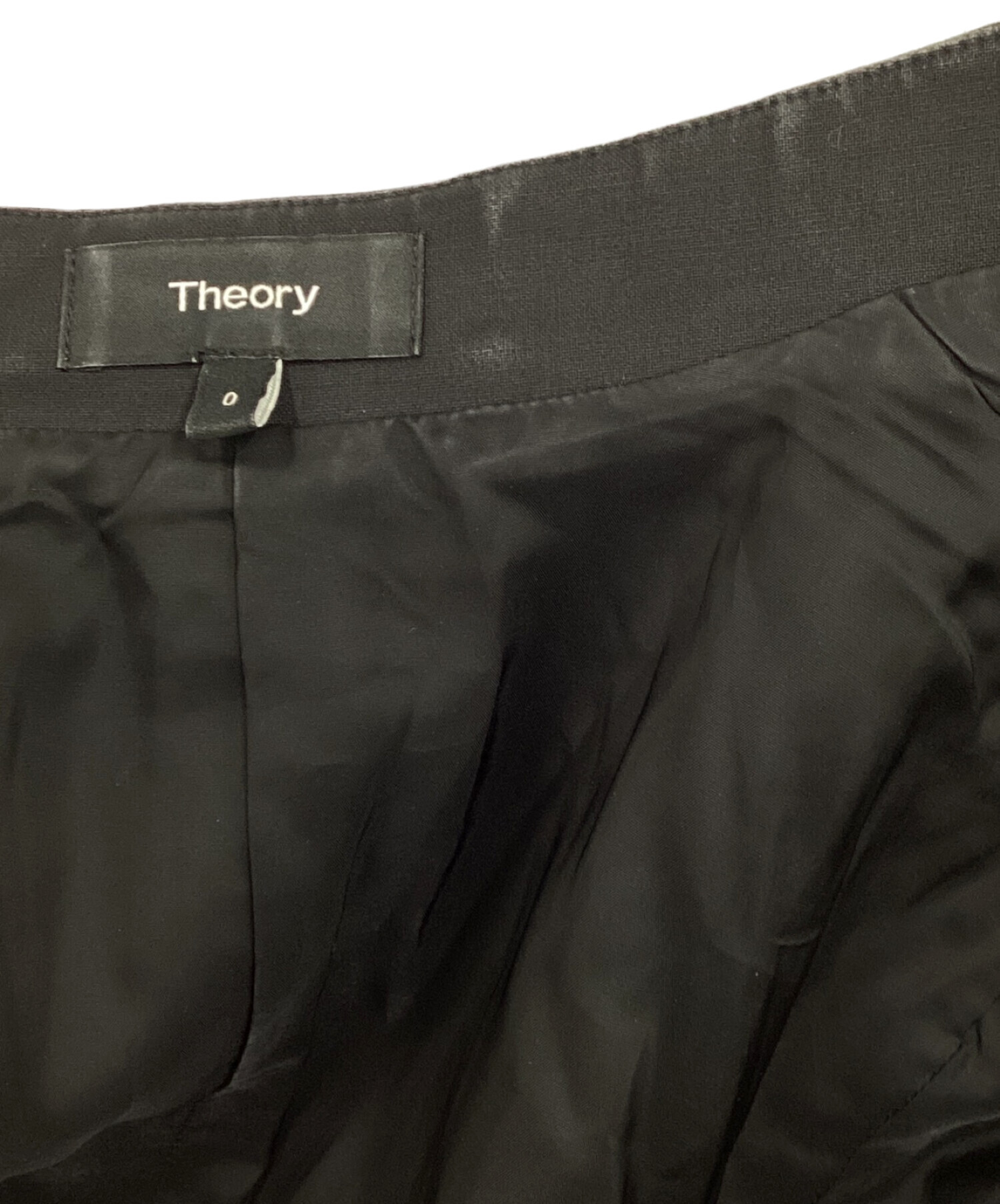 中古・古着通販】theory (セオリー) ノーカラージャケット ブラック