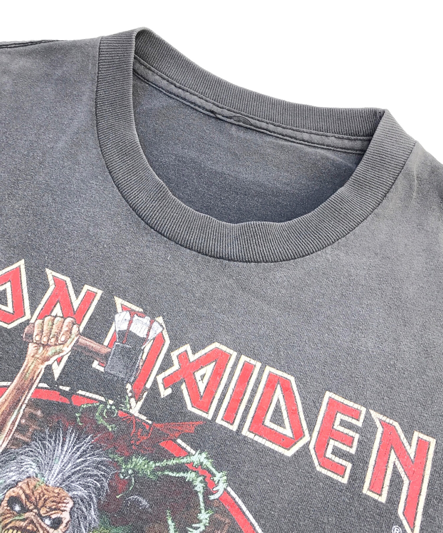 バンドTシャツ (バンドTシャツ) [古着]IRON MAIDEN バンドTシャツ ブラック サイズ:タグ切れの為､不明(XL相当)