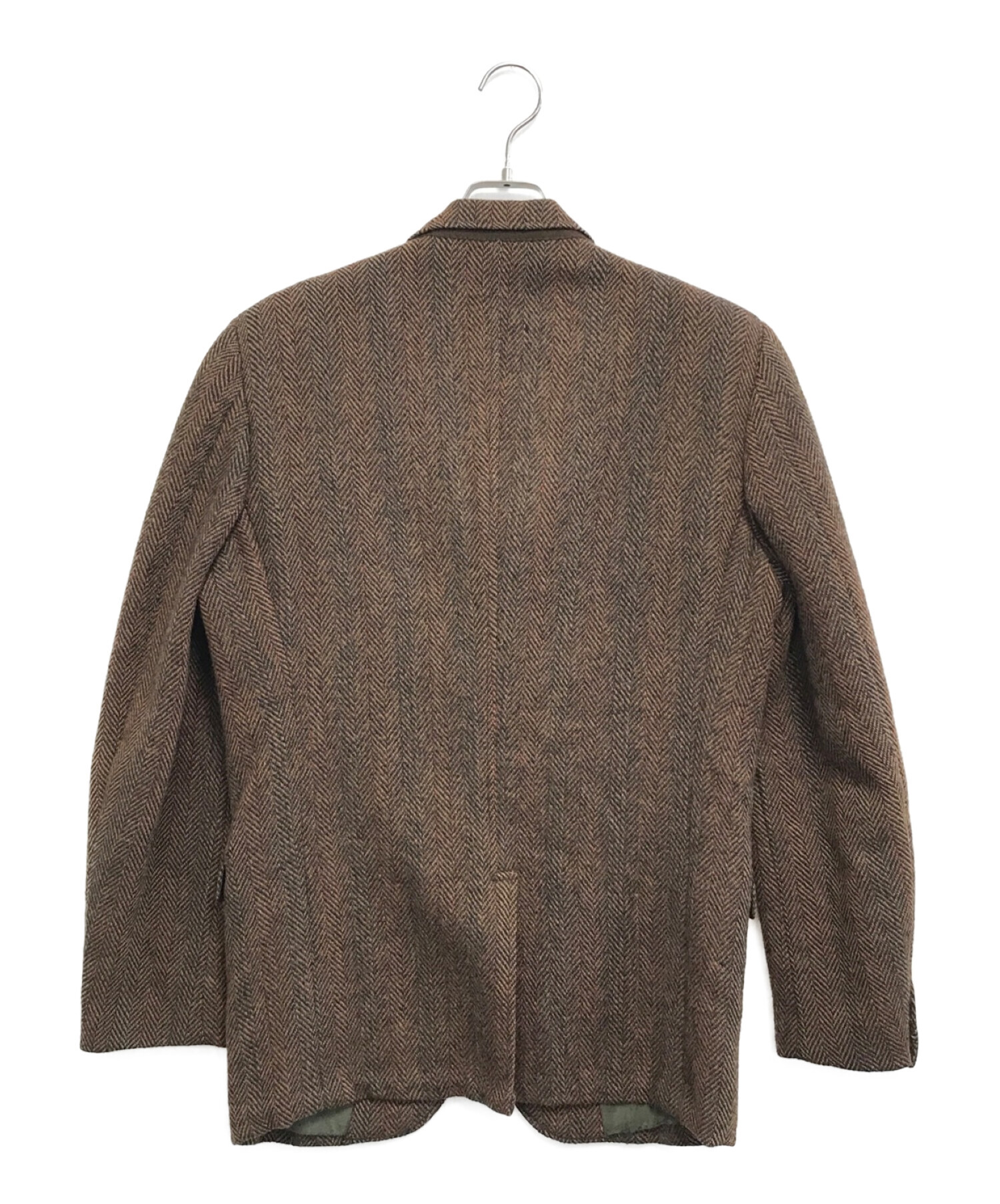 Harris Tweed (ハリスツイード) [古着]ヘリンボーンウールジャケット ブラウン サイズ:S