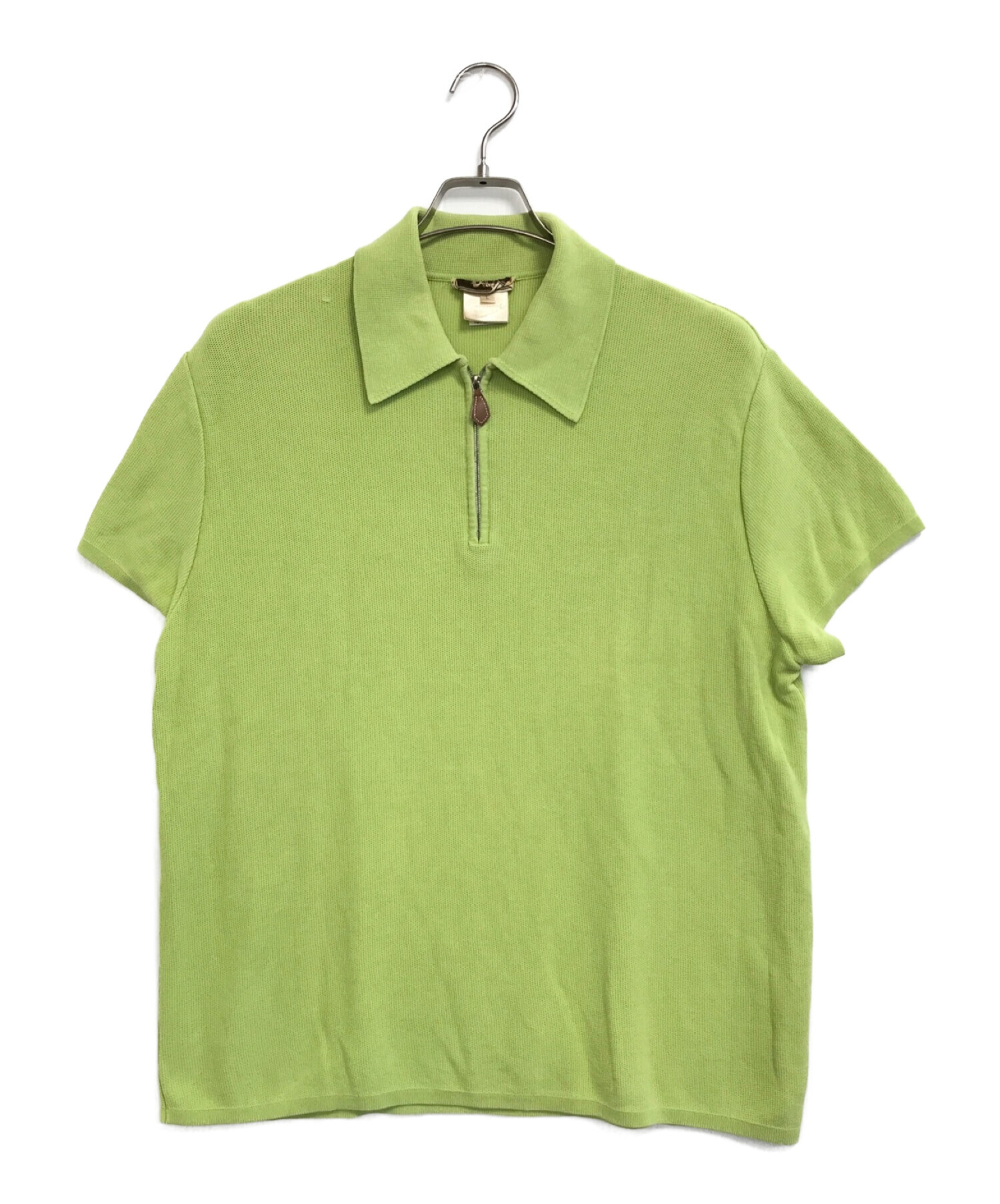 HERMES (エルメス) [OLD]ポロシャツ 黄緑 サイズ:L