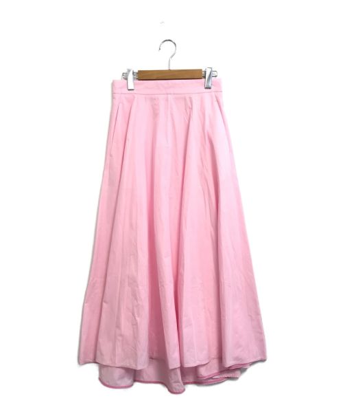 【中古・古着通販】ATON (エイトン) FLARED SKIRT ピンク サイズ