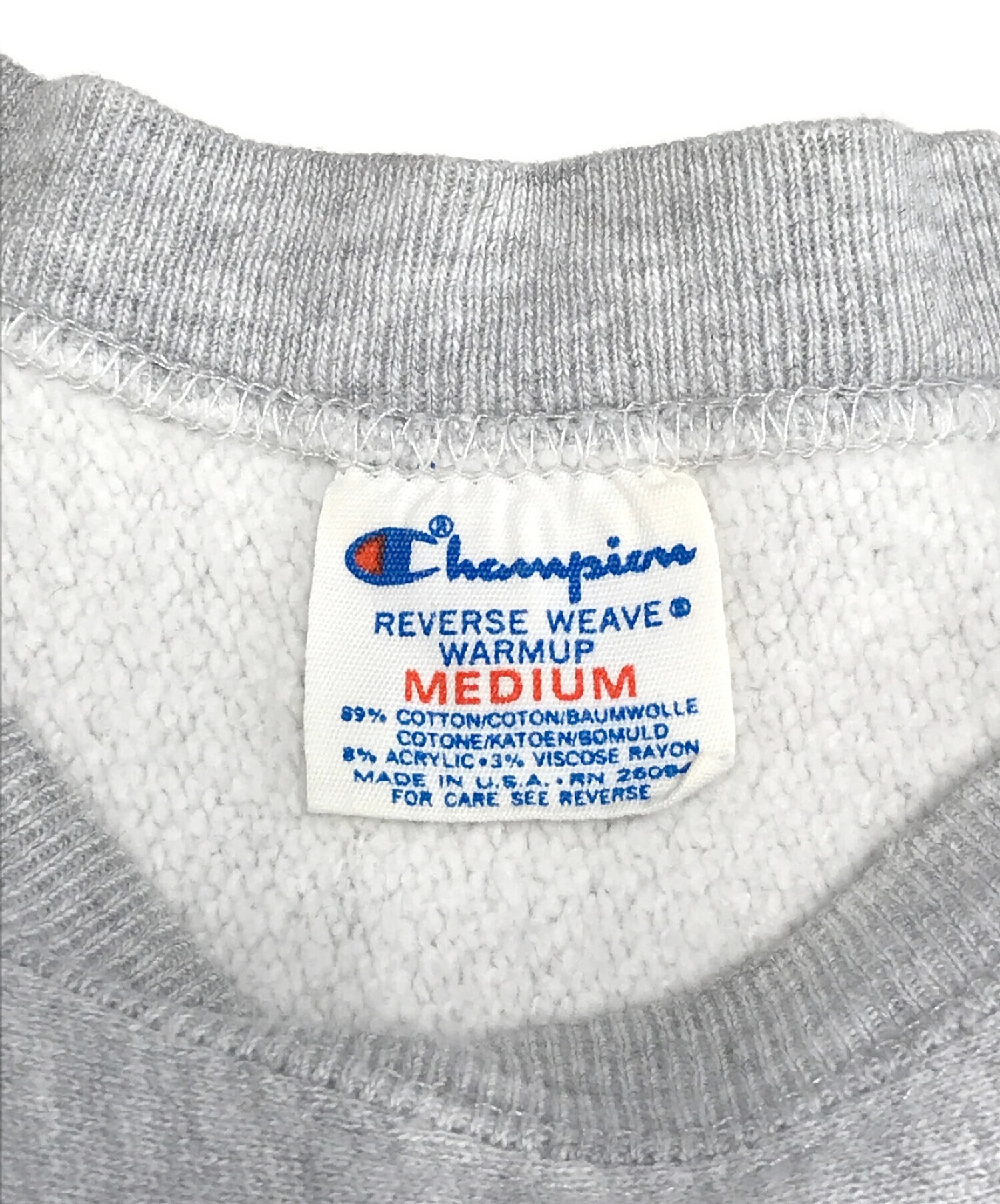 Champion (チャンピオン) [古着]半袖スウェット グレー サイズ:M