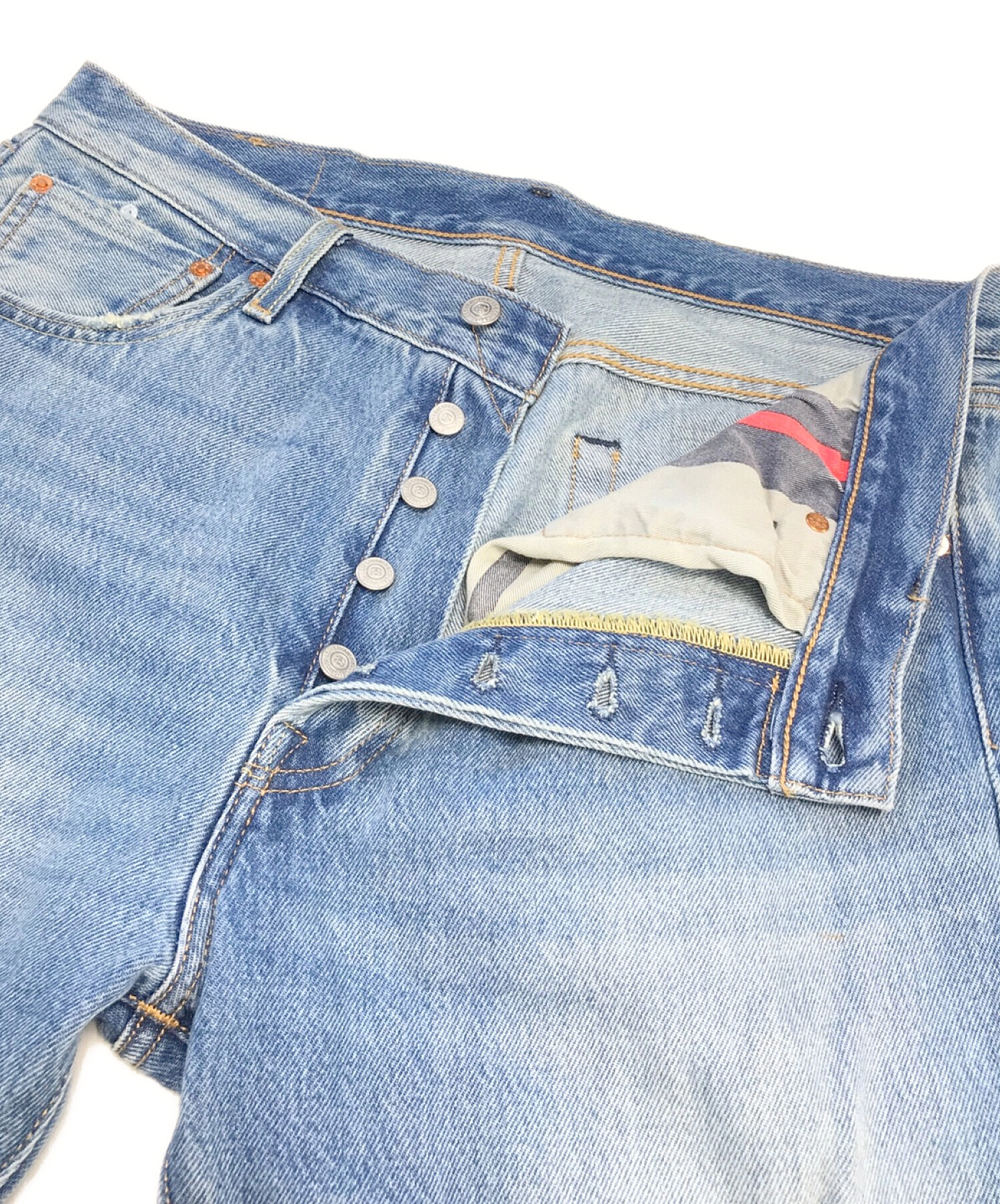 LEVI'S (リーバイス) stussy (ステューシー) デニムパンツ インディゴ サイズ:W34