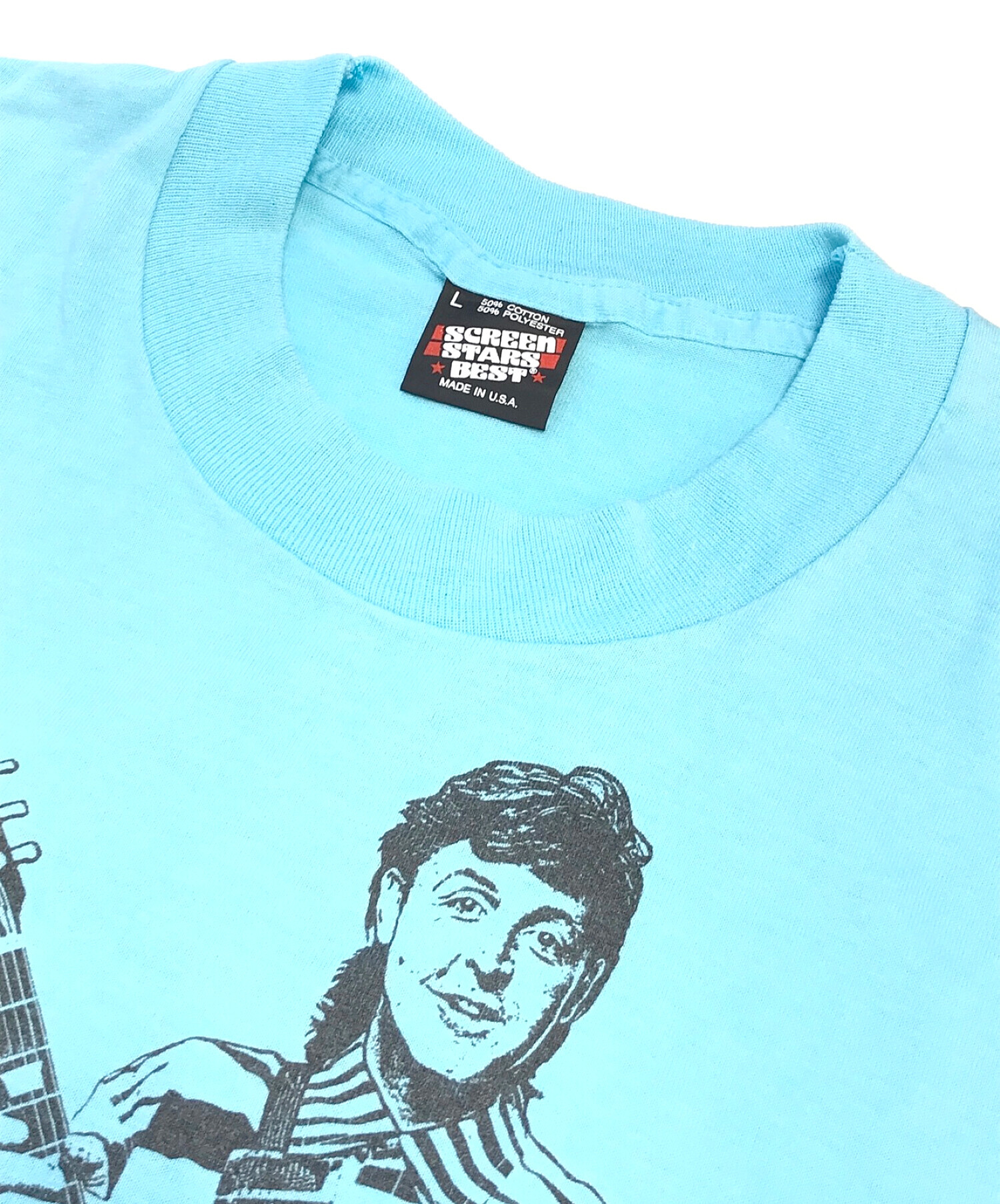 paul mccartney (ポール・マッカートニー) アーティストTシャツ ブルー サイズ:L