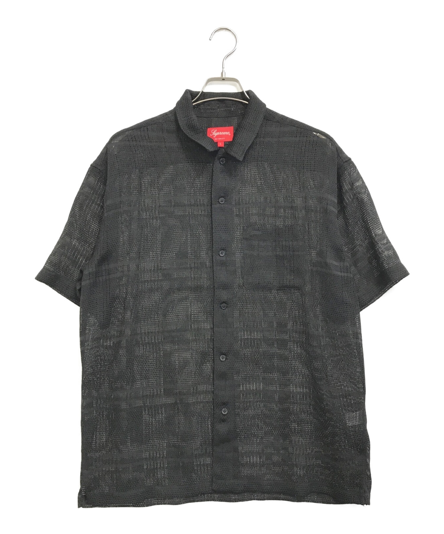 SUPREME (シュプリーム) 半袖シャツ ブラック サイズ:L