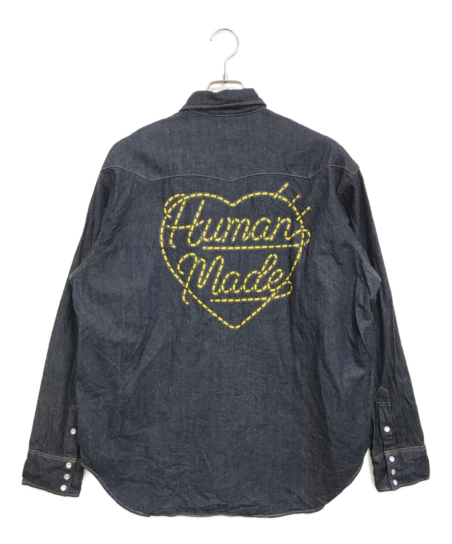 HUMAN MADE (ヒューマンメイド) ウエスタンデニムシャツ インディゴ サイズ:XL