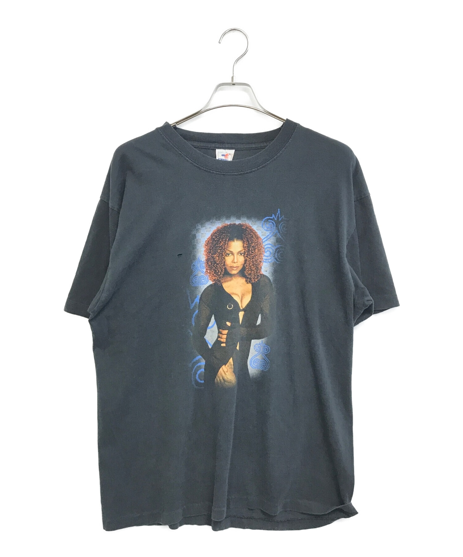 アーティストTシャツ (アーティストTシャツ) JANET JACKSON(ジャネットジャクソン) 90'sアーティストTシャツ ブラック サイズ:XL