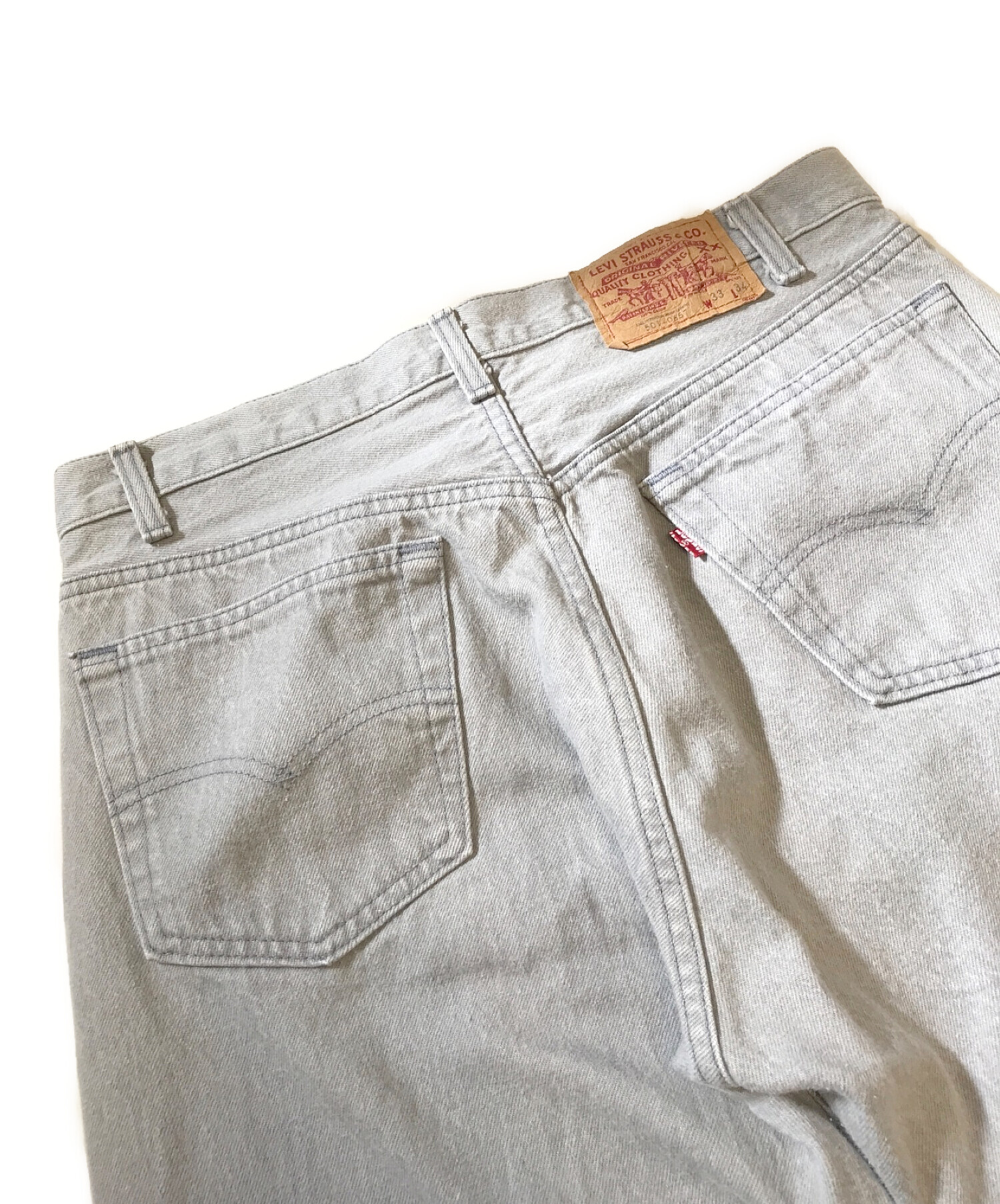 中古・古着通販】LEVI'S (リーバイス) 先染めデニムパンツ グレー