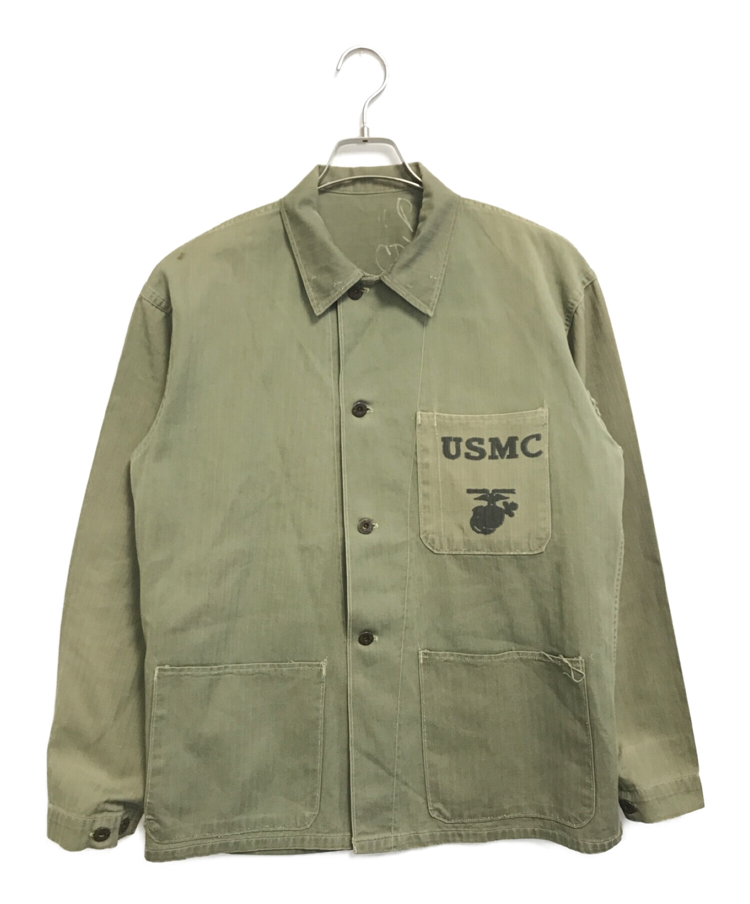 VINTAGE MILITARY (ヴィンテージ ミリタリー) USMC P-41 HBTジャケット カーキ サイズ:表記なし