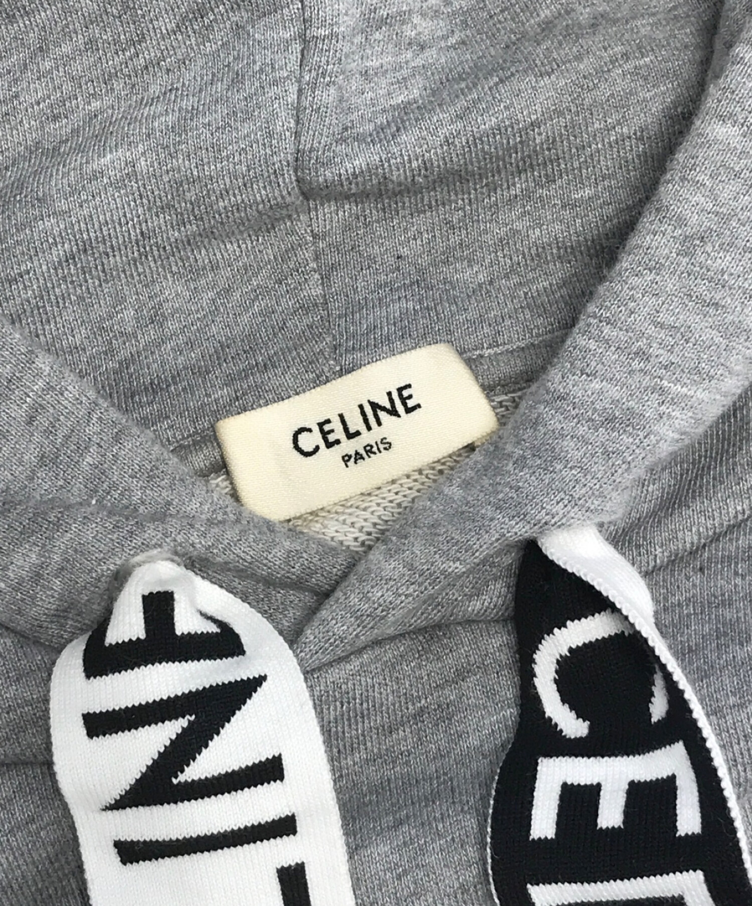 中古・古着通販】CELINE (セリーヌ) プルオーバーパーカー グレー