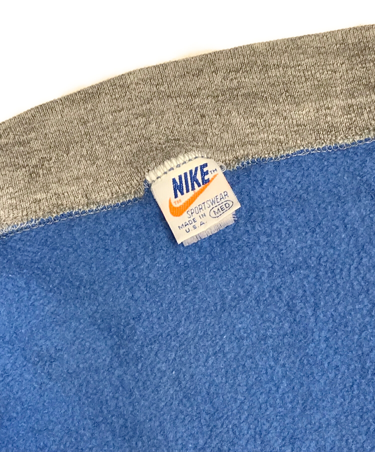 中古・古着通販】NIKE (ナイキ) ジップスウェットベスト ブルー サイズ