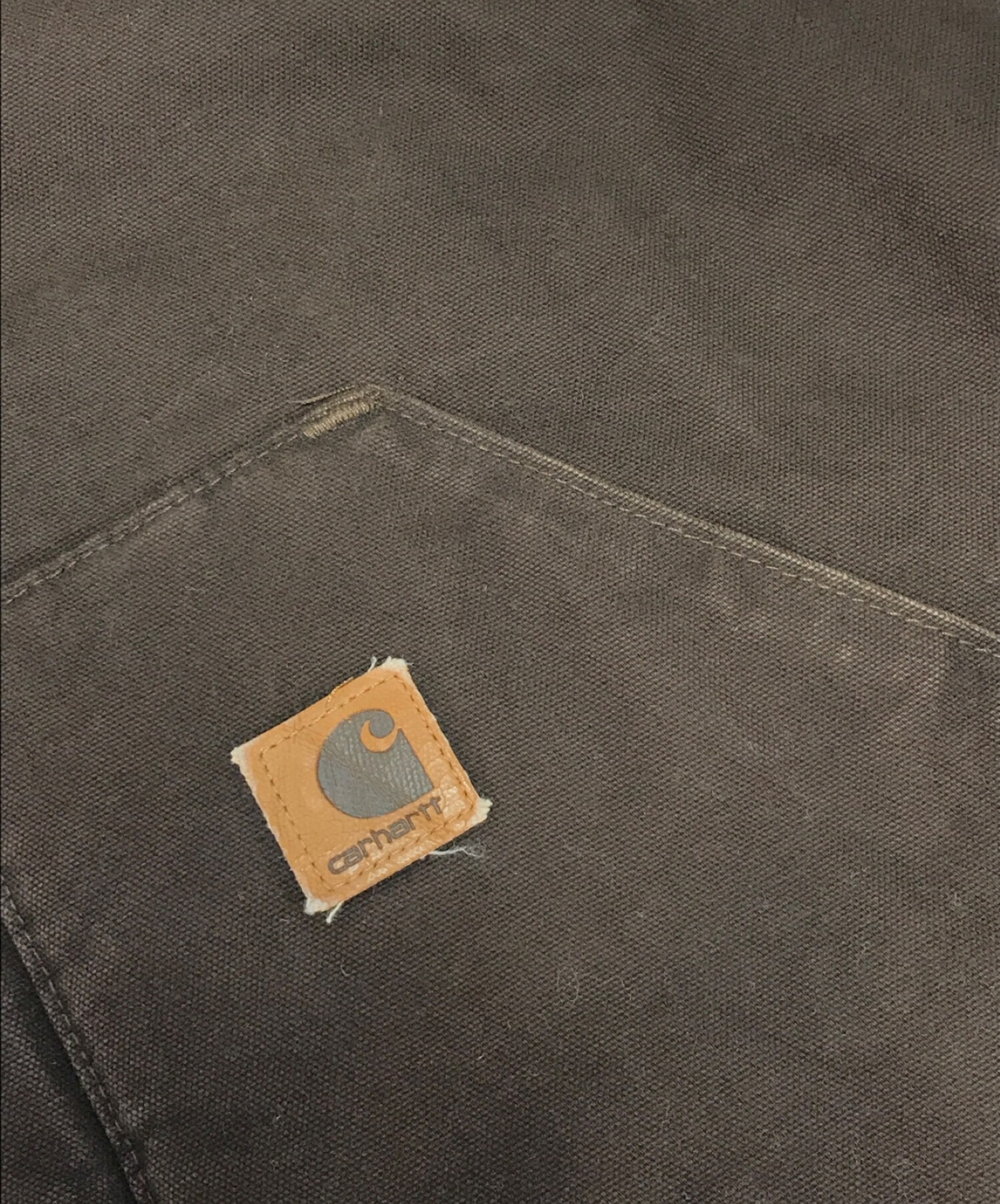 新品?正規品 【中古】90s CARHARTT USA製 ダックベスト ブラウン