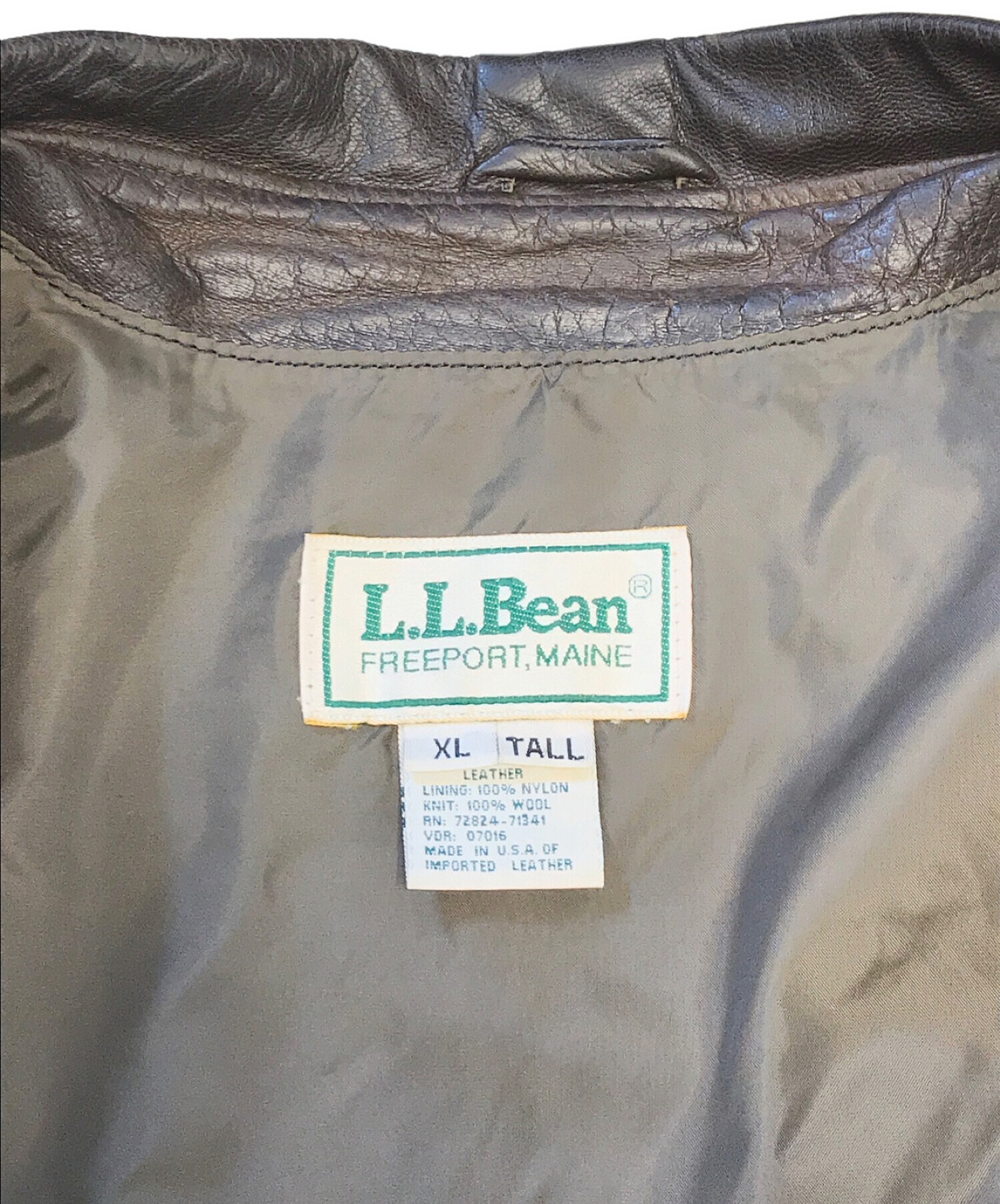 中古・古着通販】L.L.Bean (エルエルビーン) A-2 レザーフライト