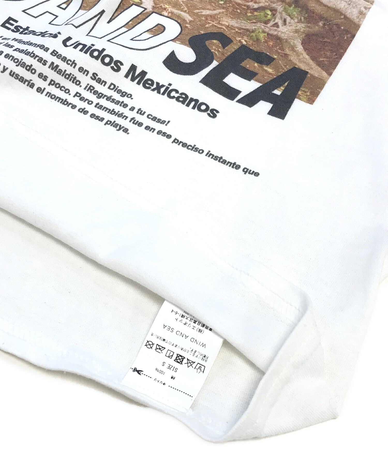 中古・古着通販】WIND AND SEA (ウィンダンシー) Tシャツ ホワイト サイズ:S｜ブランド・古着通販 トレファク公式【TREFAC  FASHION】スマホサイト