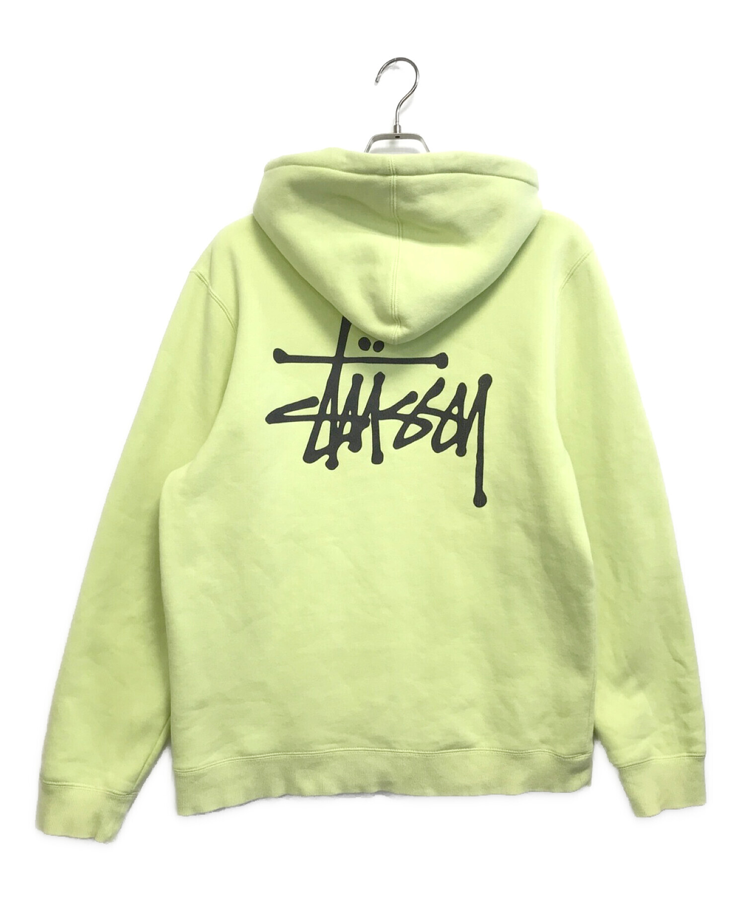 stussy (ステューシー) プルオーバーパーカー イエロー サイズ:M