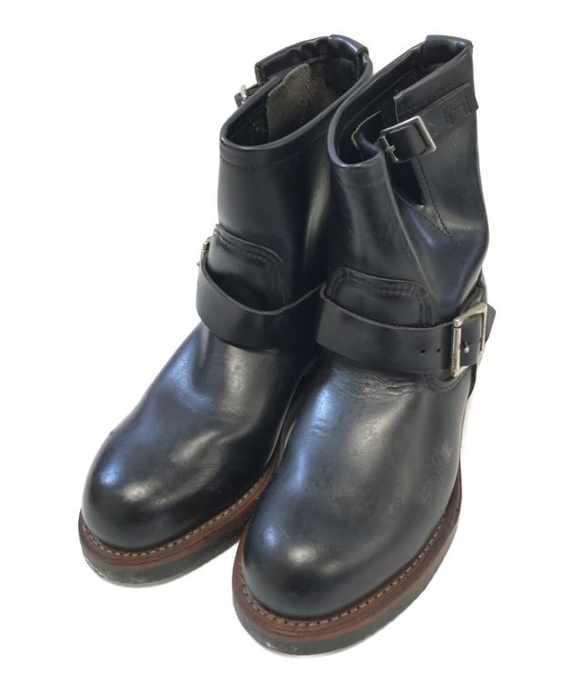 中古・古着通販】RED WING (レッドウィング) ショートエンジニアブーツ ブラック  サイズ:USA7/UK6/EUR39/CM25｜ブランド・古着通販 トレファク公式【TREFAC FASHION】スマホサイト