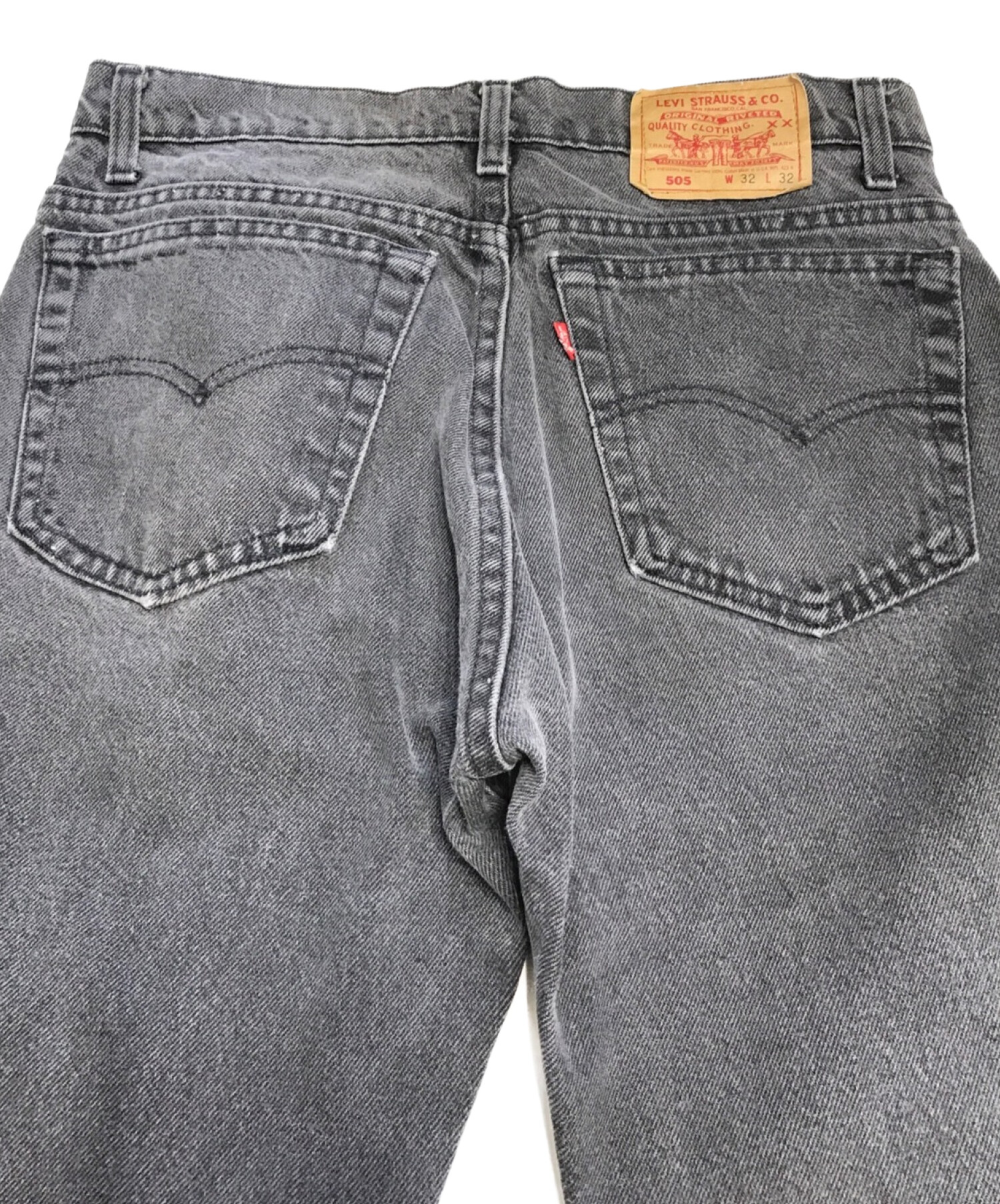 中古・古着通販】LEVI'S (リーバイス) ブラックデニム ブラック サイズ