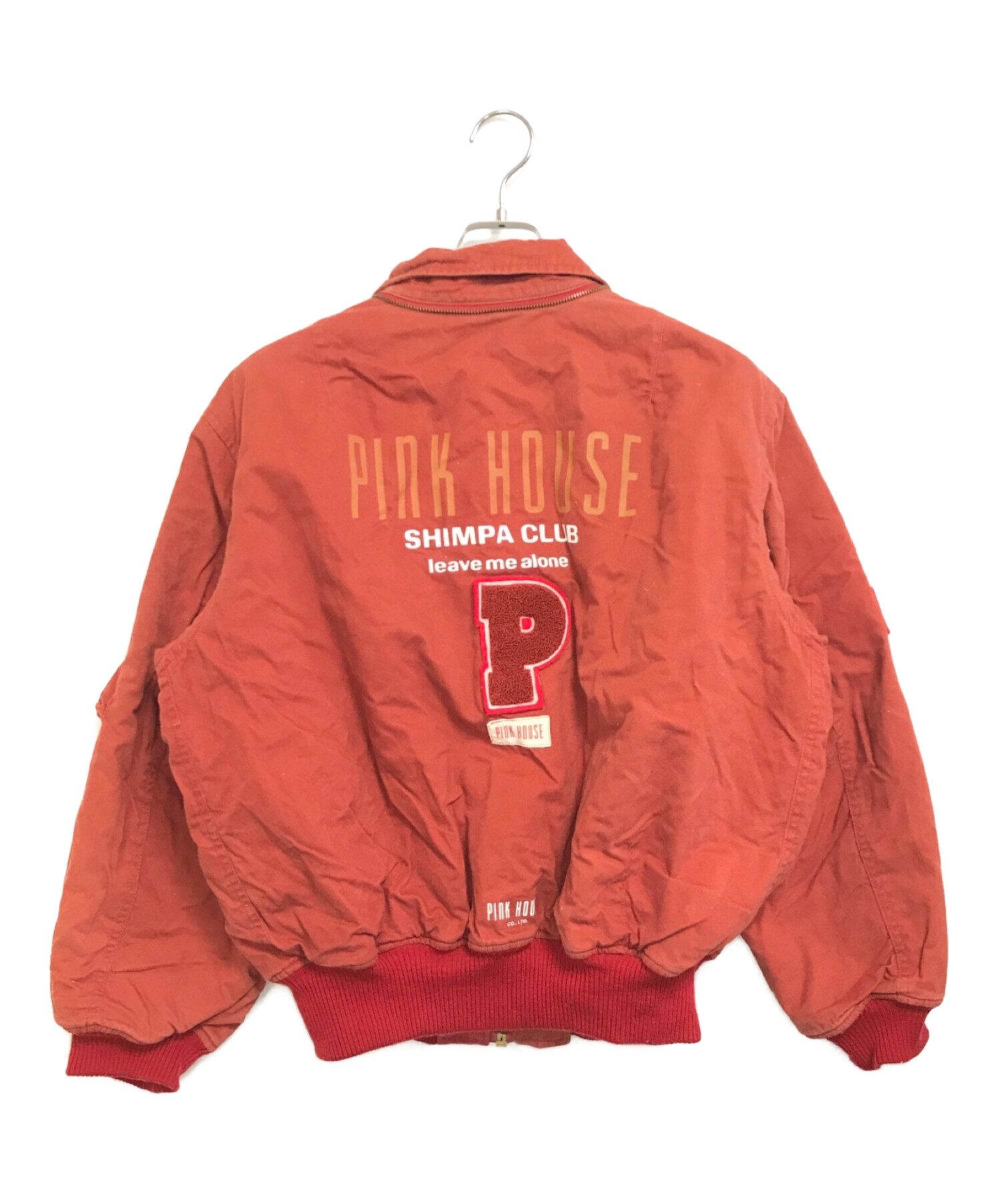 PINK HOUSE (ピンクハウス) Pワッペンコットンブルゾン レッド サイズ:表記なし