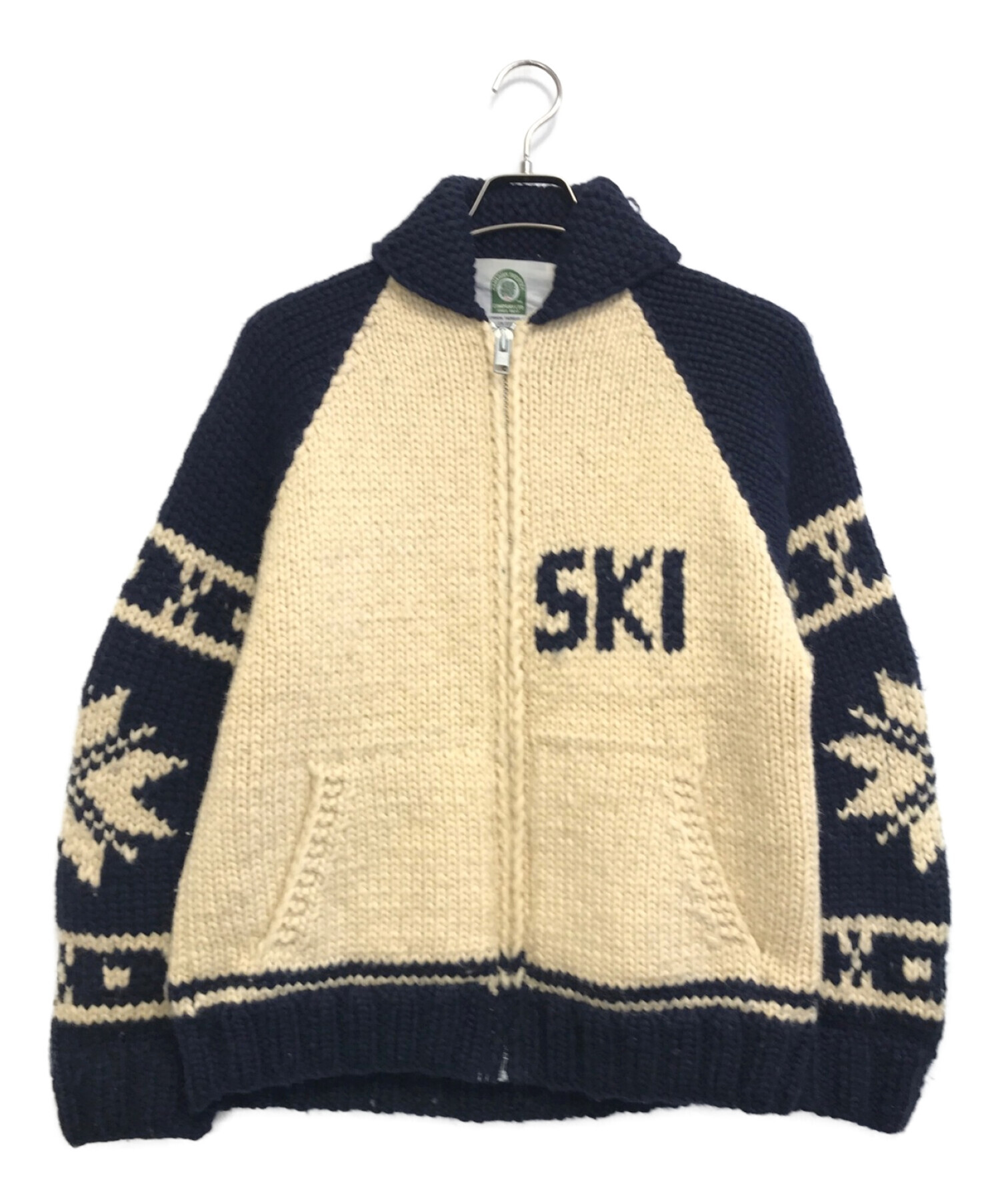 中古・古着通販】CANADIAN SWEATER (カナディアンセーター) カウチンニットカーディガン アイボリー サイズ:L｜ブランド・古着通販  トレファク公式【TREFAC FASHION】スマホサイト