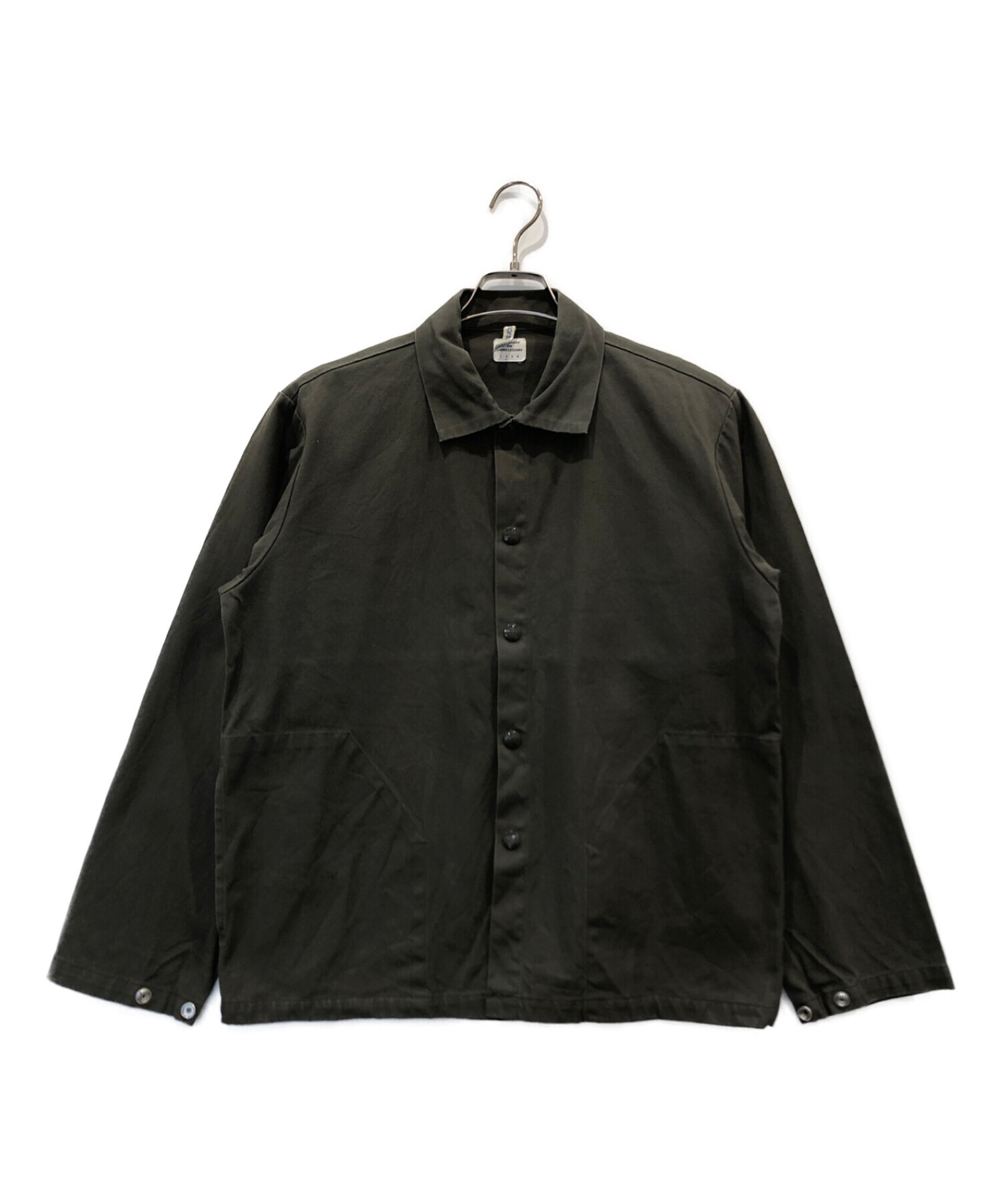 NECESSARY or UNNECESSARY (ネセサリーオアアンネセサリー) シャツジャケット グリーン サイズ:2