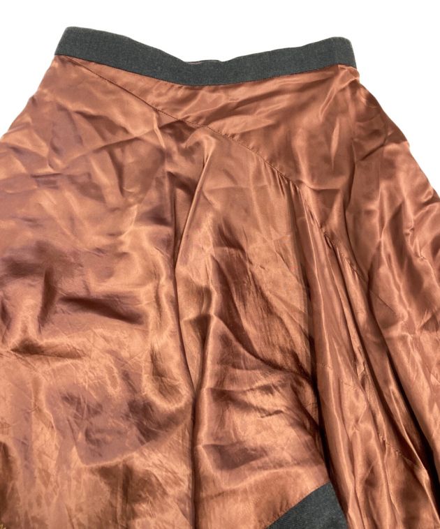 KOLOR (カラー) 異素材切り替えドレープ スカート グリーン サイズ:1表記
