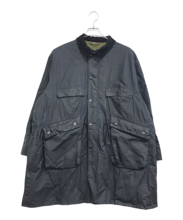 中古・古着通販】Barbour (バブアー) KAPTAIN SUNSHINE (キャプテンサンシャイン) スタンドカラートラベラーコート ブラック  サイズ:38｜ブランド・古着通販 トレファク公式【TREFAC FASHION】スマホサイト