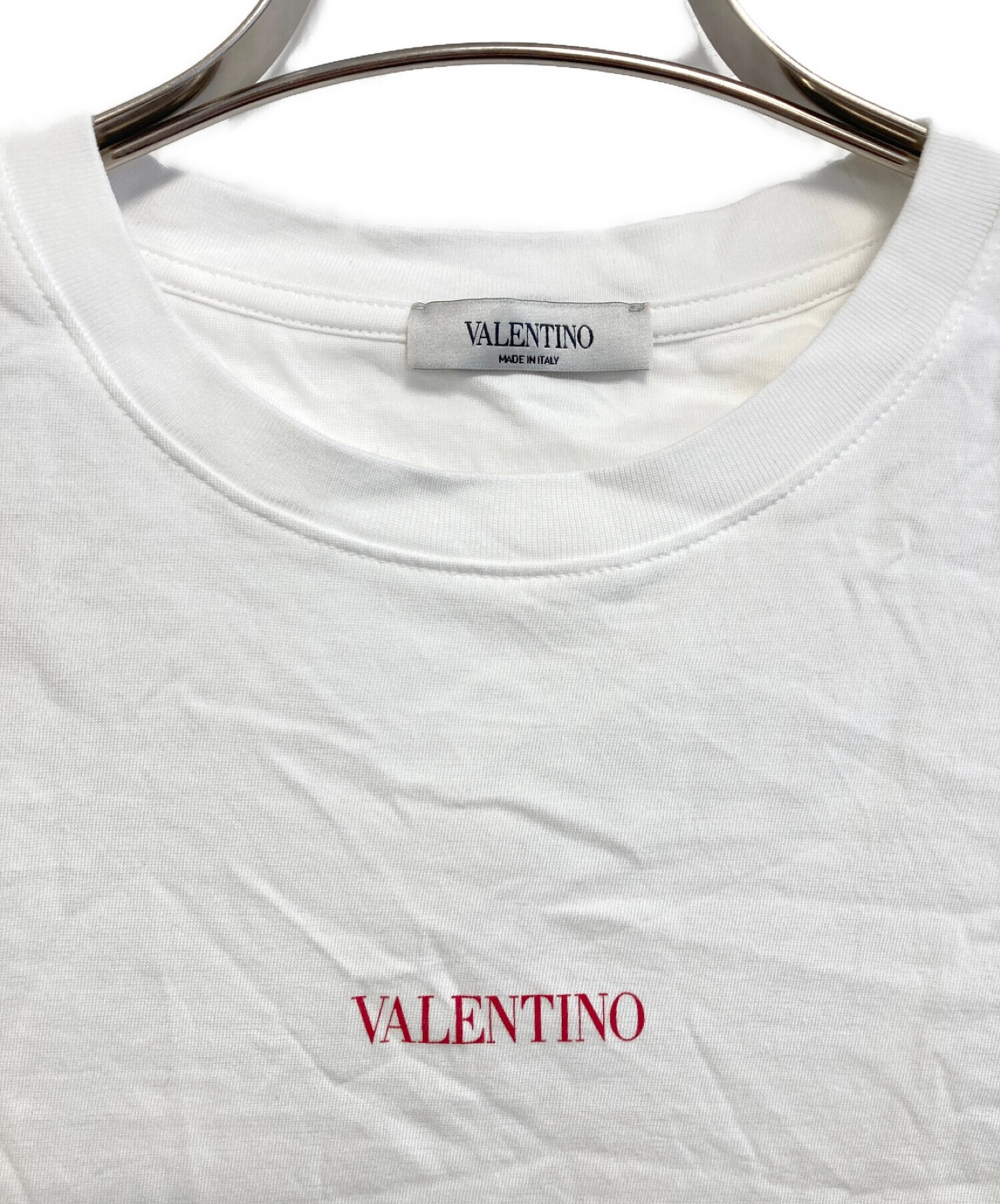 VALENTINO (ヴァレンティノ) フロントロゴプリントTシャツ ホワイト サイズ:S