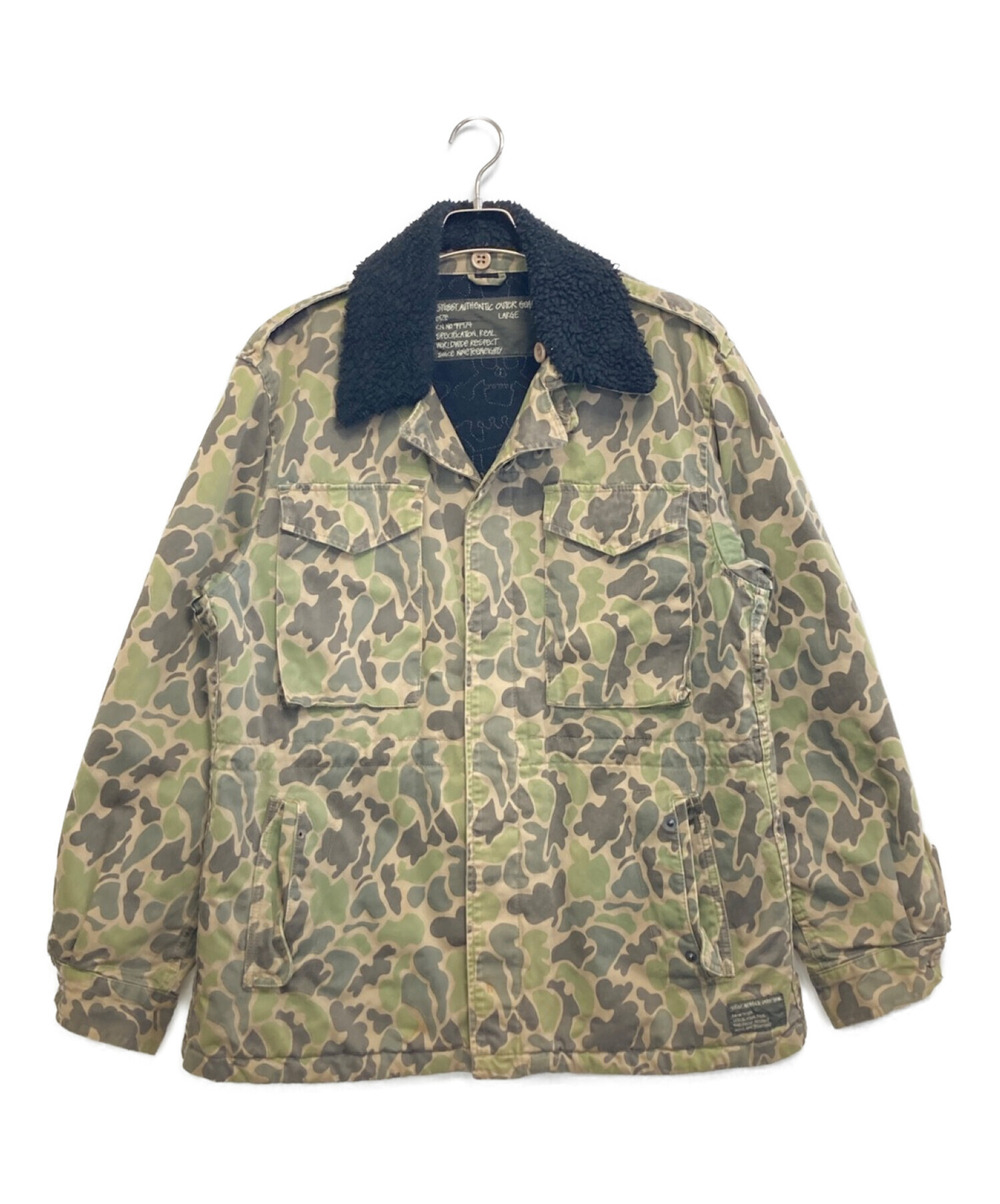 中古・古着通販】stussy (ステューシー) カモフラフィールドジャケット