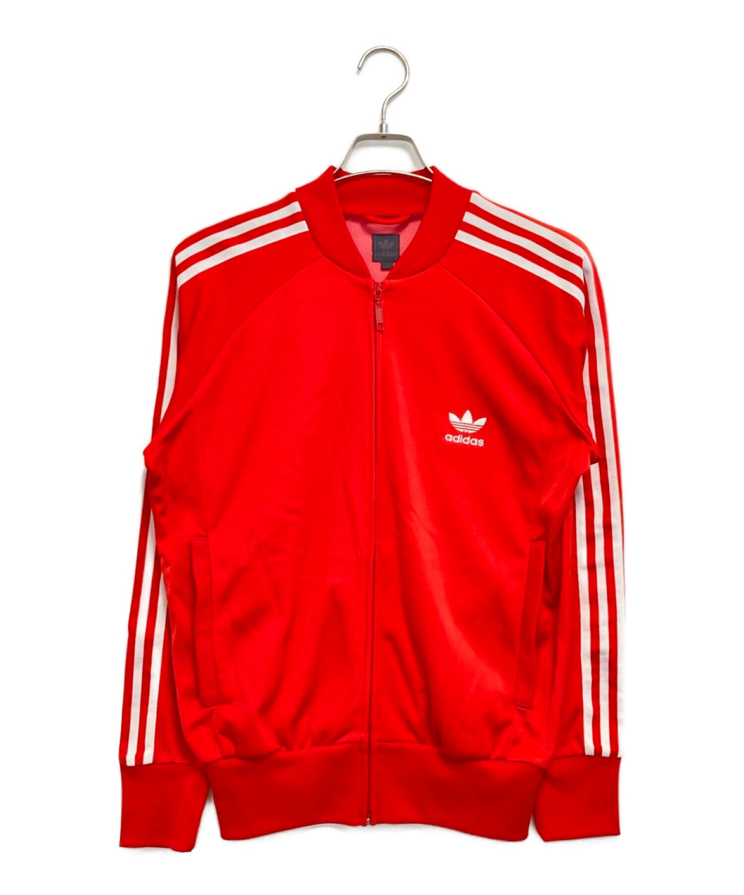 adidas (アディダス) トラックジャケット レッド サイズ:L