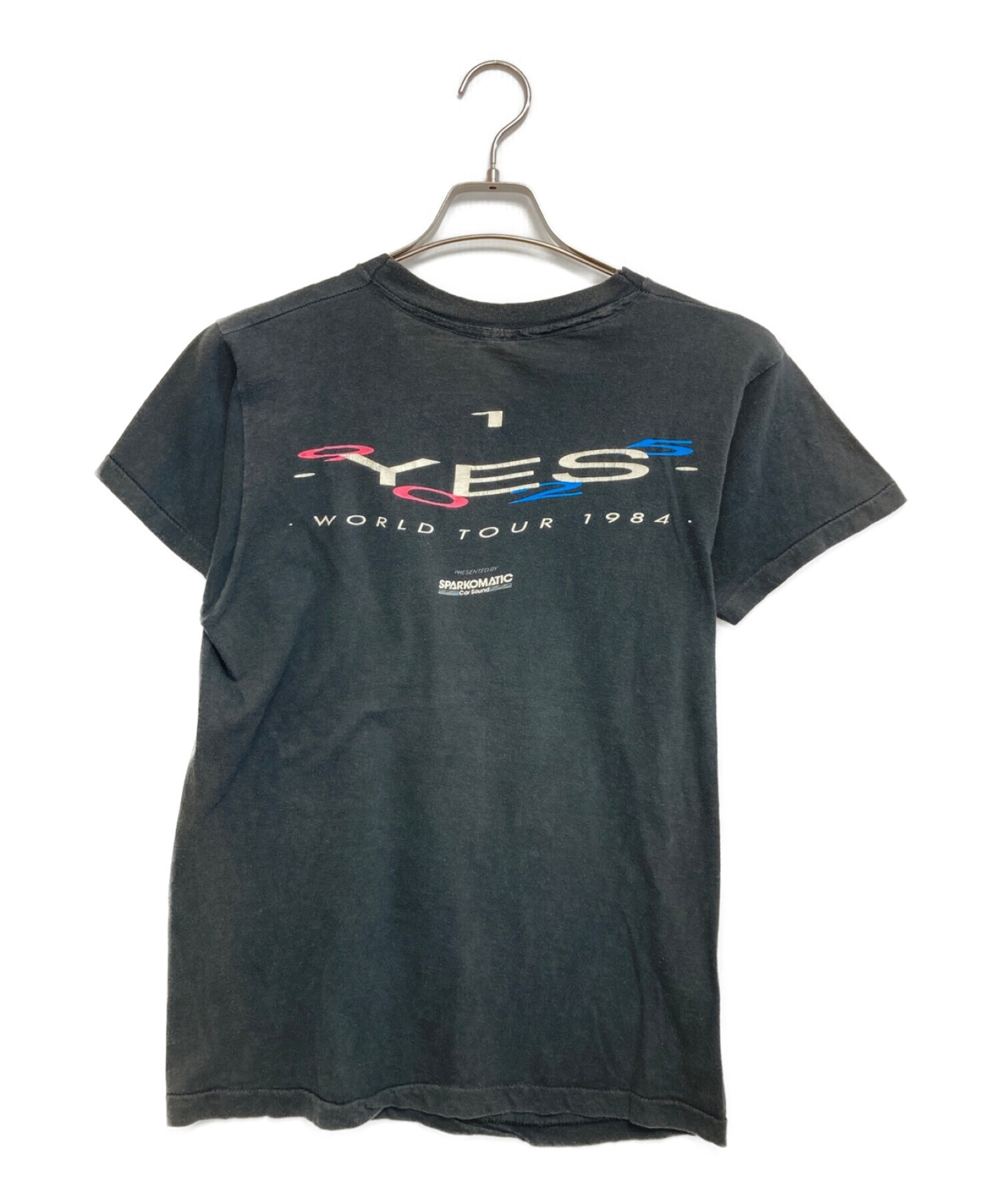 バンドTシャツ (バンドTシャツ) 80s YES(イエス)Tシャツ ブラック サイズ:L